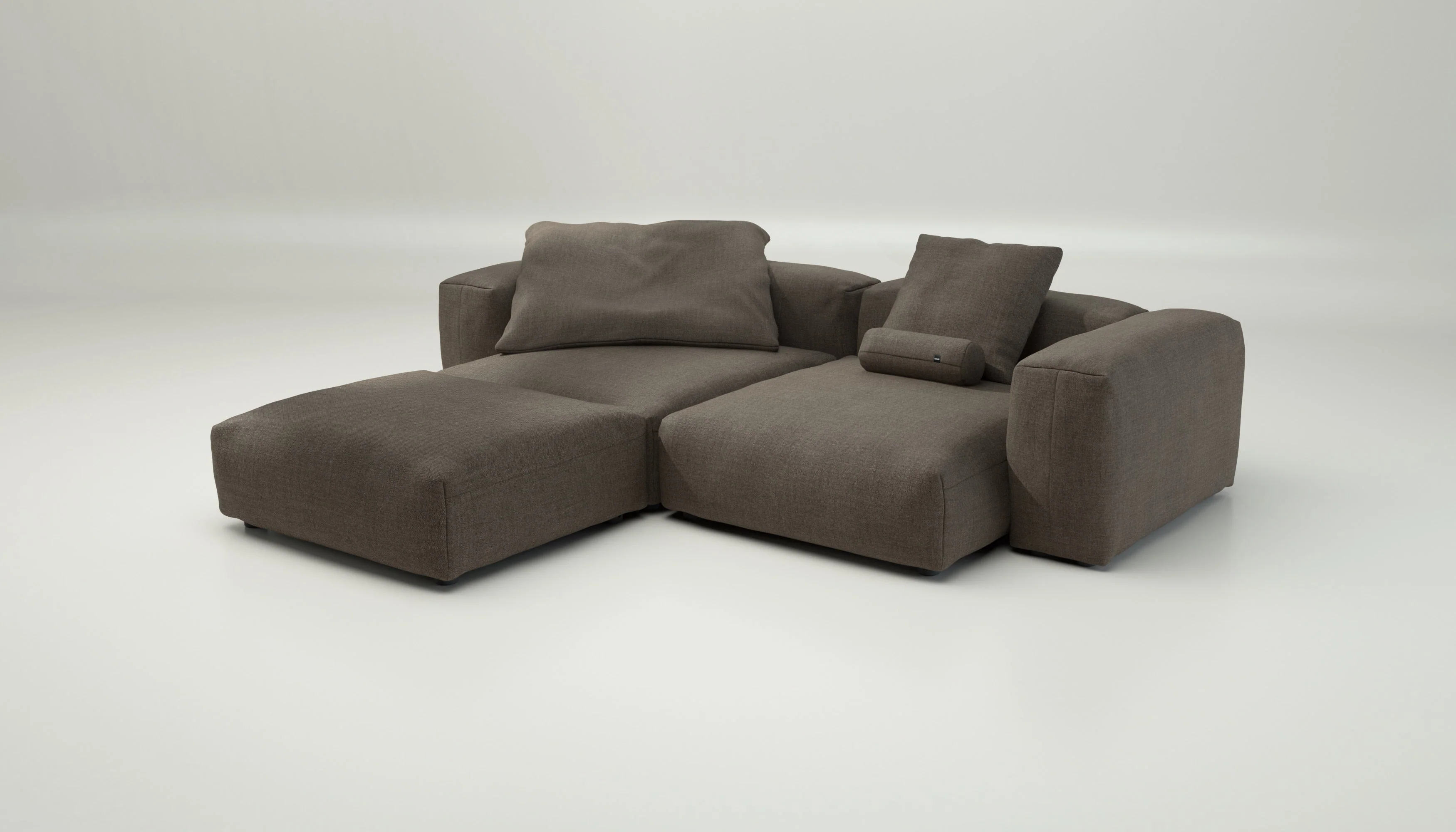 vetsak | Sofa Set 03 - Pique - Taupe | Modular Sofa | 3.5 Seater | Big Sofa | Corner Sofa - Image 3