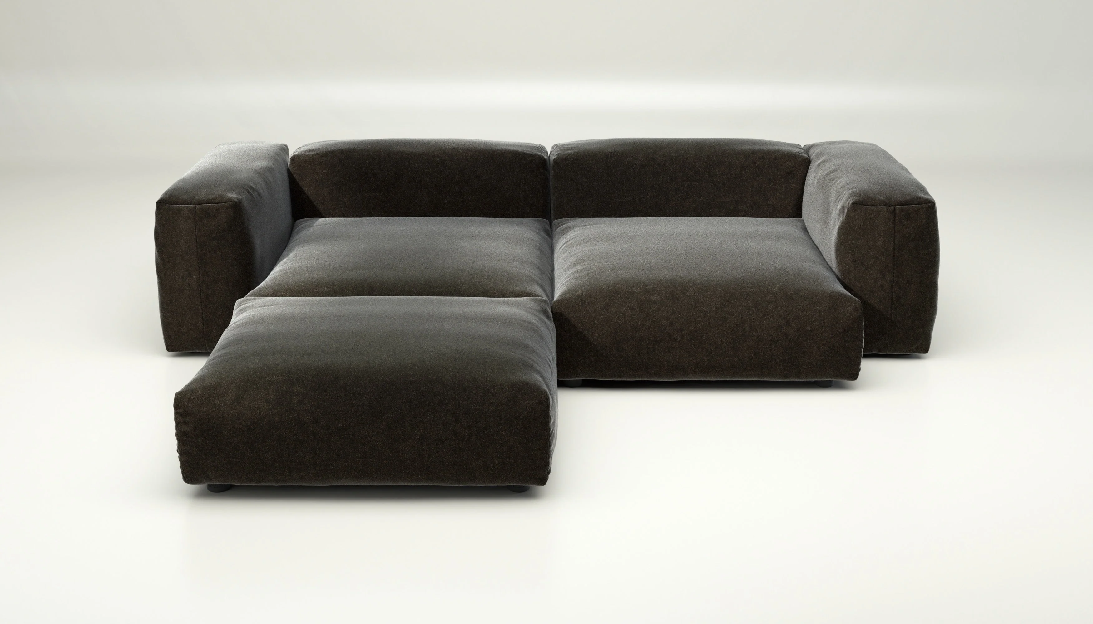 vetsak | Sofa Set 03 - Suave - Anthracite | Modular Sofa | 3.5 Seater | Big Sofa | Corner Sofa - Image 2