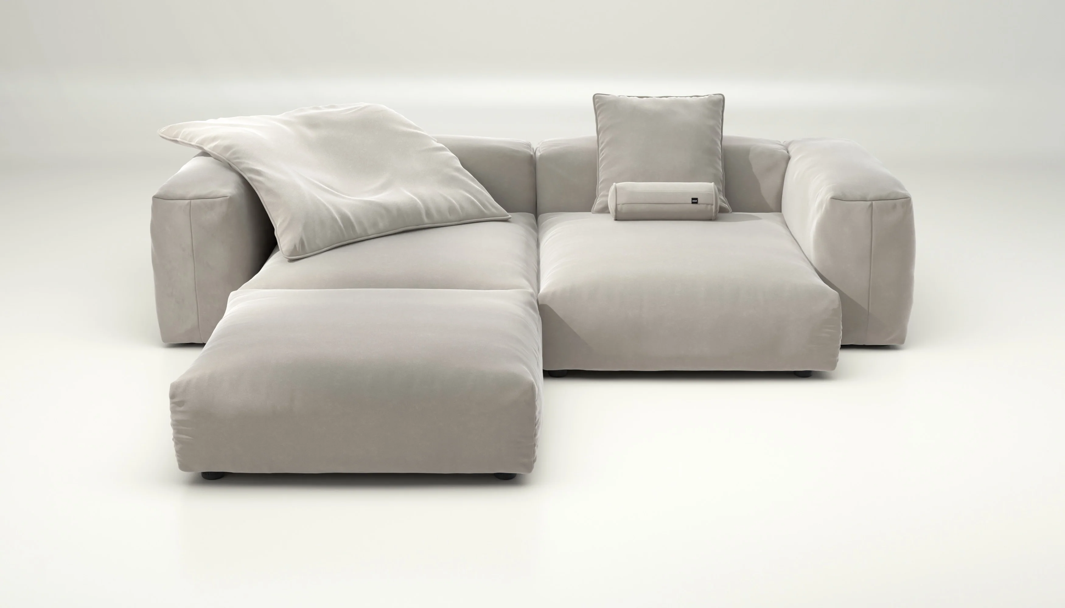 vetsak | Sofa Set 03 - Suave - Clay | Modulares Sofa | 3.5 Sitzer | Big Sofa | Ecksofa
