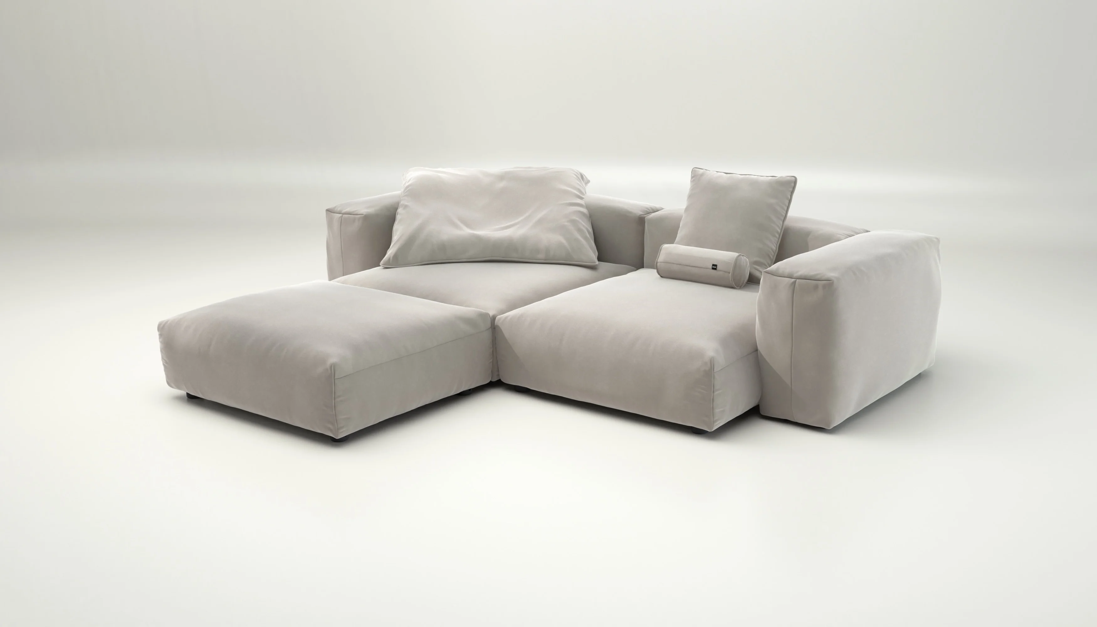 vetsak | Sofa Set 03 - Suave - Clay | Modulares Sofa | 3.5 Sitzer | Big Sofa | Ecksofa - Image 3