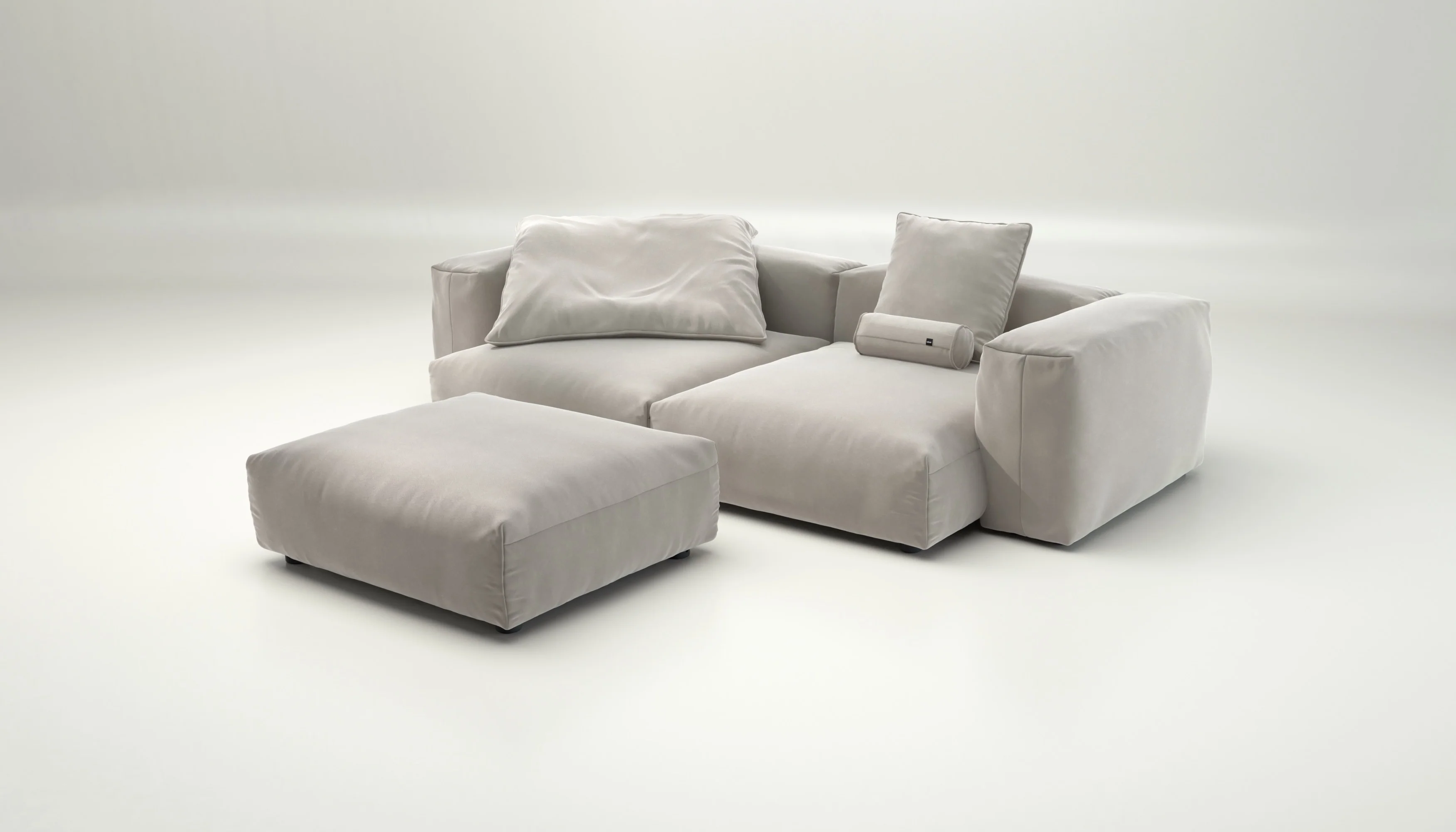 vetsak | Sofa Set 03 - Suave - Clay | Modulares Sofa | 3.5 Sitzer | Big Sofa | Ecksofa - Image 4