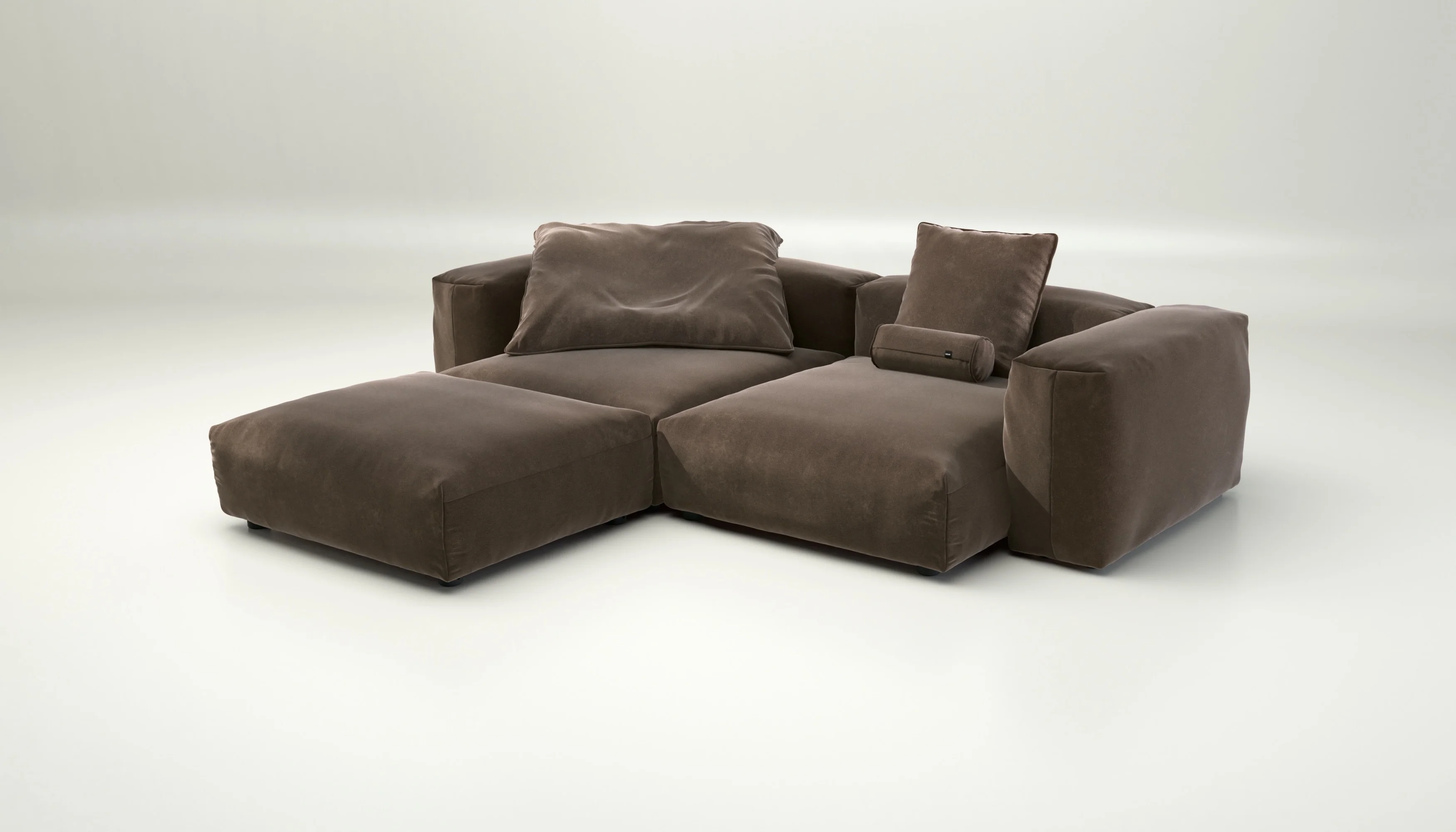 vetsak | Sofa Set 03 - Suave - Espresso | Modulares Sofa | 3.5 Sitzer | Big Sofa | Ecksofa - Image 3