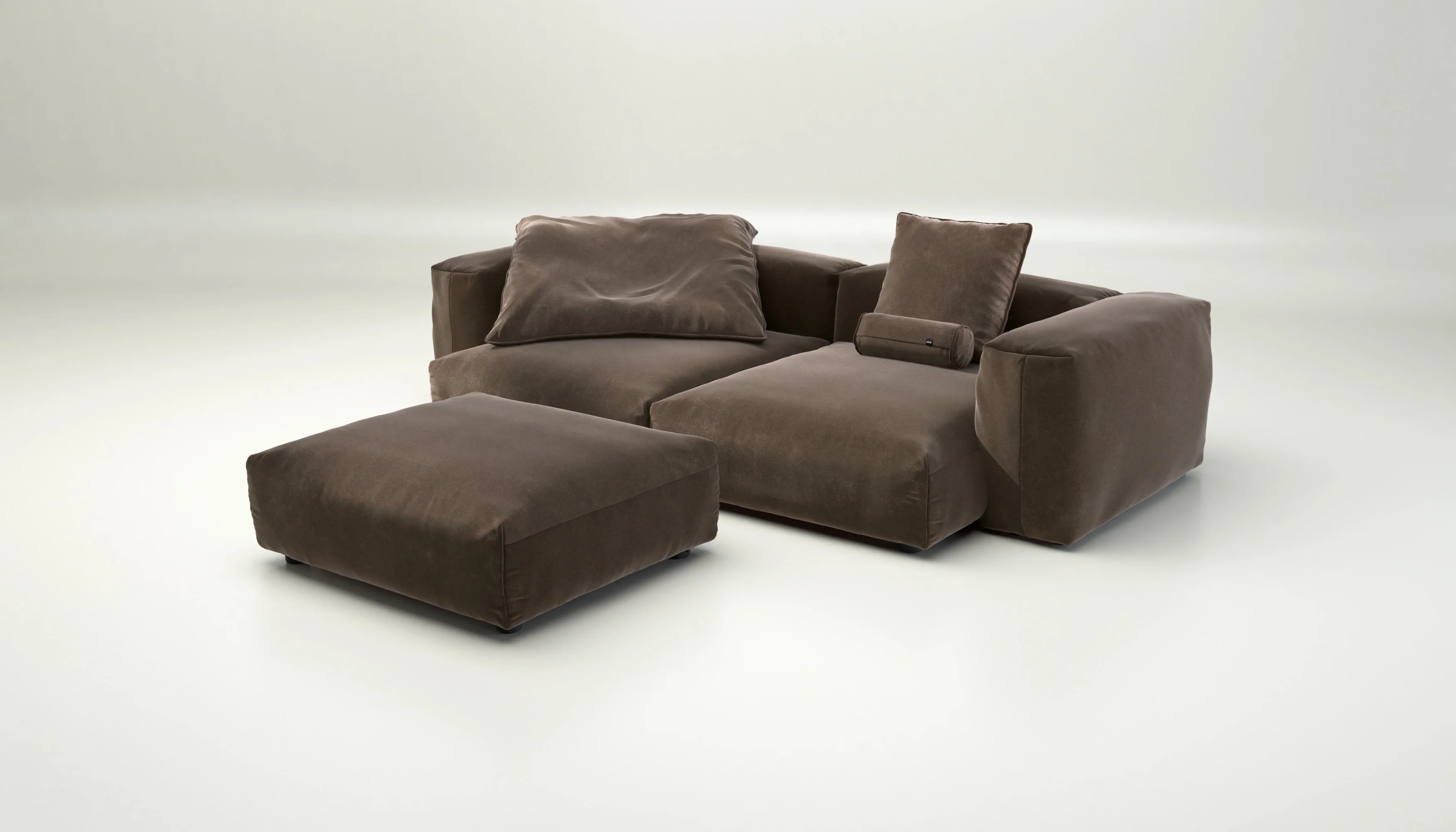 vetsak | Sofa Set 03 - Suave - Espresso | Modulares Sofa | 3.5 Sitzer | Big Sofa | Ecksofa - Image 4