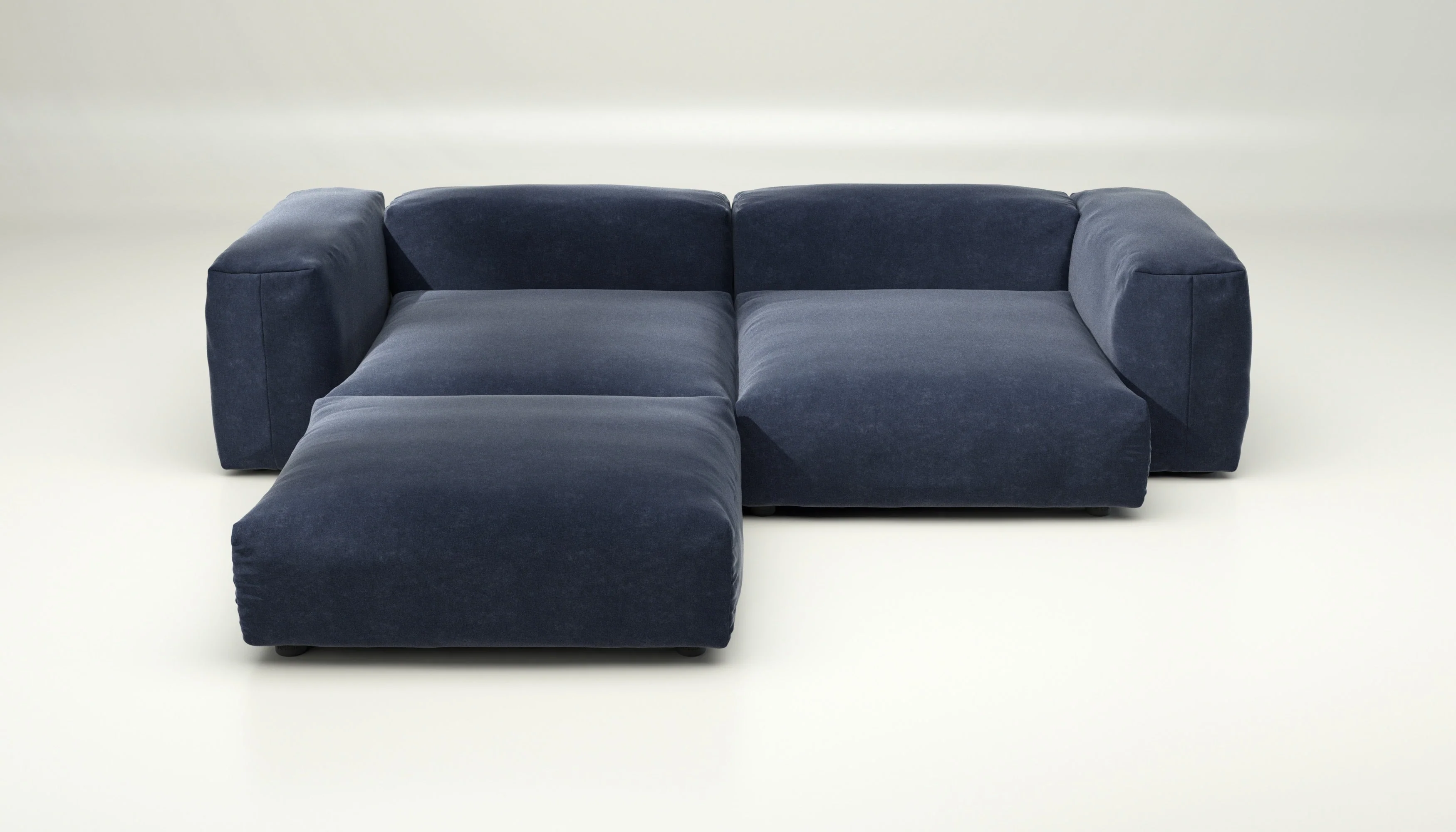 vetsak | Sofa Set 03 - Suave - Navy | Modulares Sofa | 3.5 Sitzer | Big Sofa | Ecksofa - Image 2