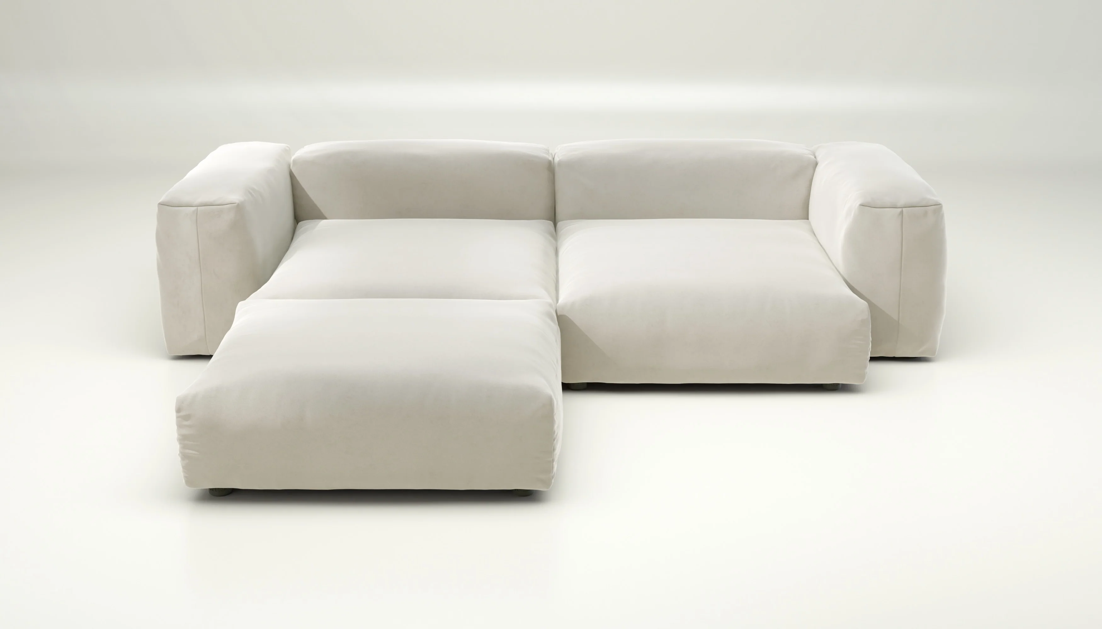 vetsak | Sofa Set 03 - Suave - Pearl | Modular Sofa | 3.5 Seater | Big Sofa | Corner Sofa - Image 2
