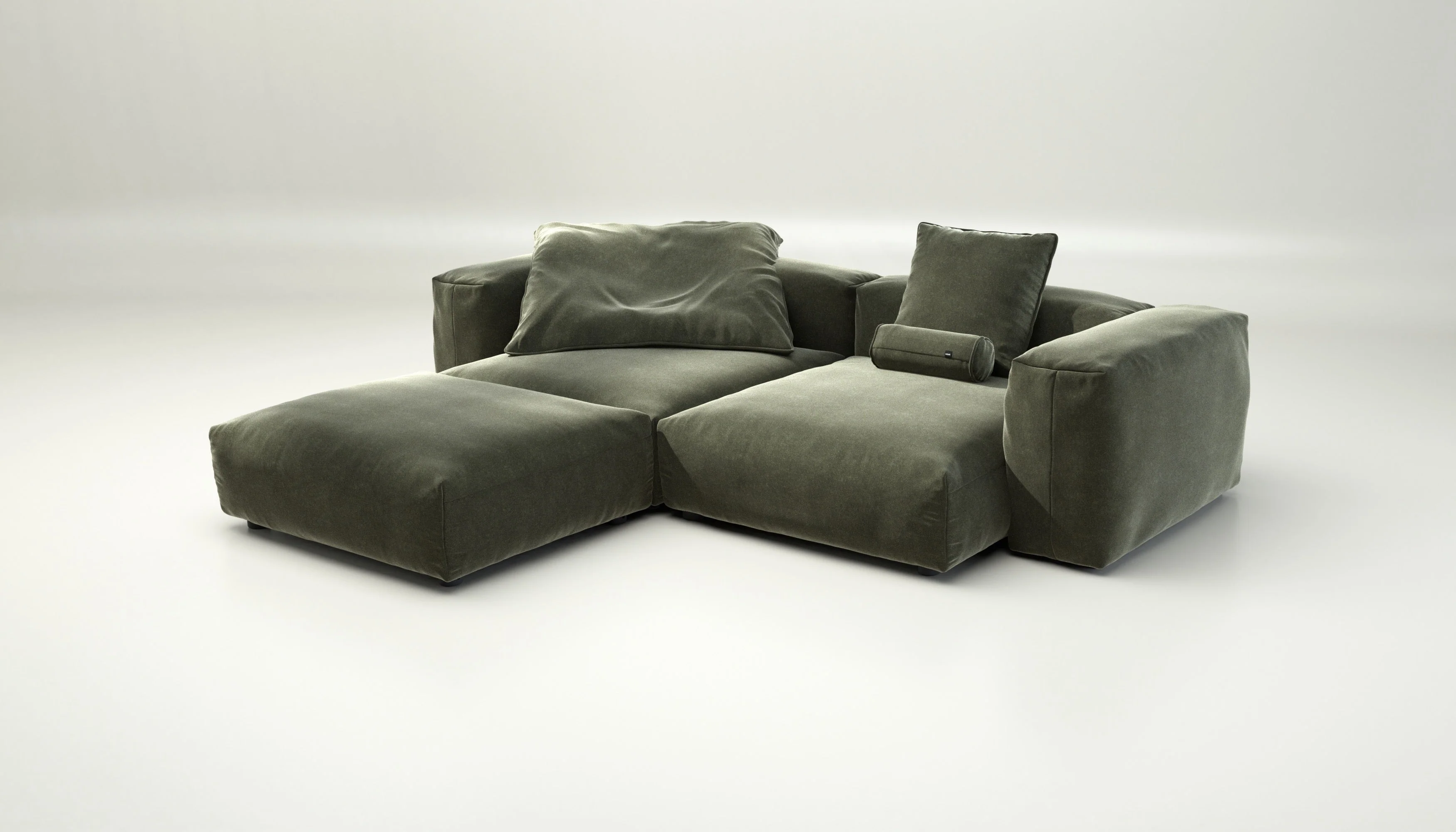 vetsak | Sofa Set 03 - Suave - Pine | Modulares Sofa | 3.5 Sitzer | Big Sofa | Ecksofa - Image 3