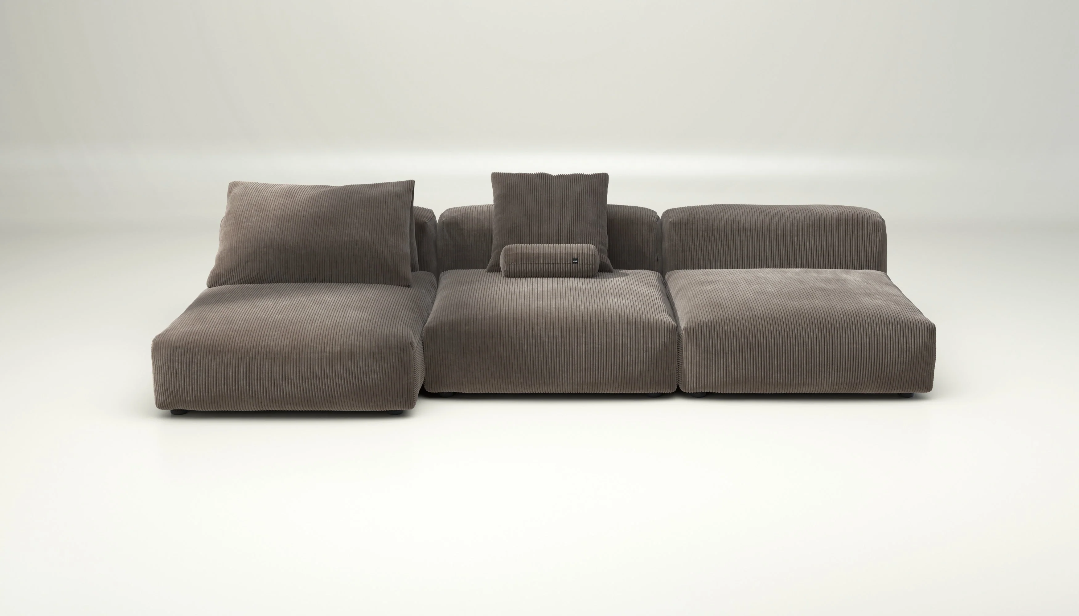 vetsak | Sofa Set 04 - Cord Velour - Mocha | Modulares Sofa | 5 Sitzer | Big Sofa
