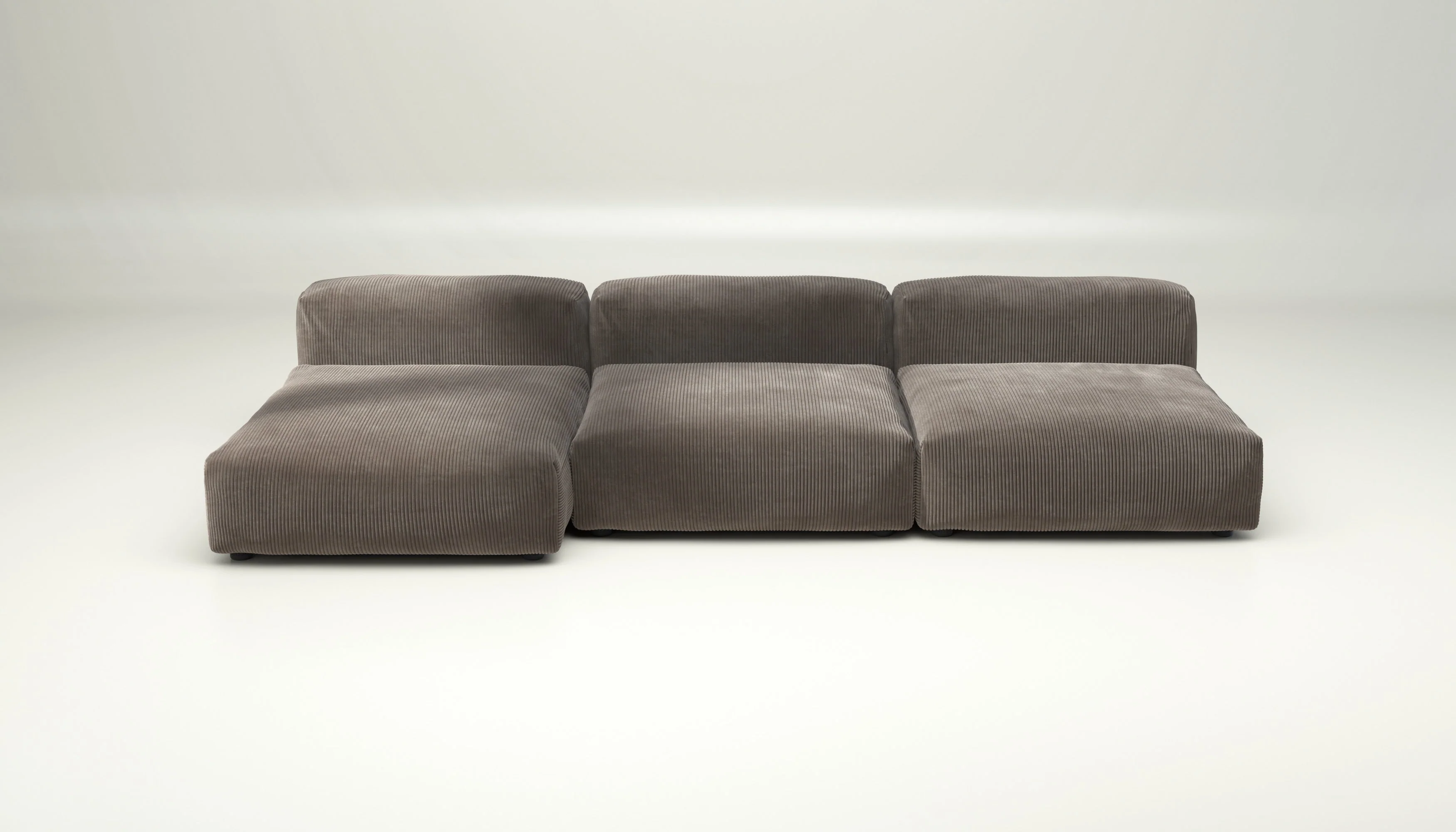 vetsak | Sofa Set 04 - Cord Velour - Mocha | Modulares Sofa | 5 Sitzer | Big Sofa - Image 2