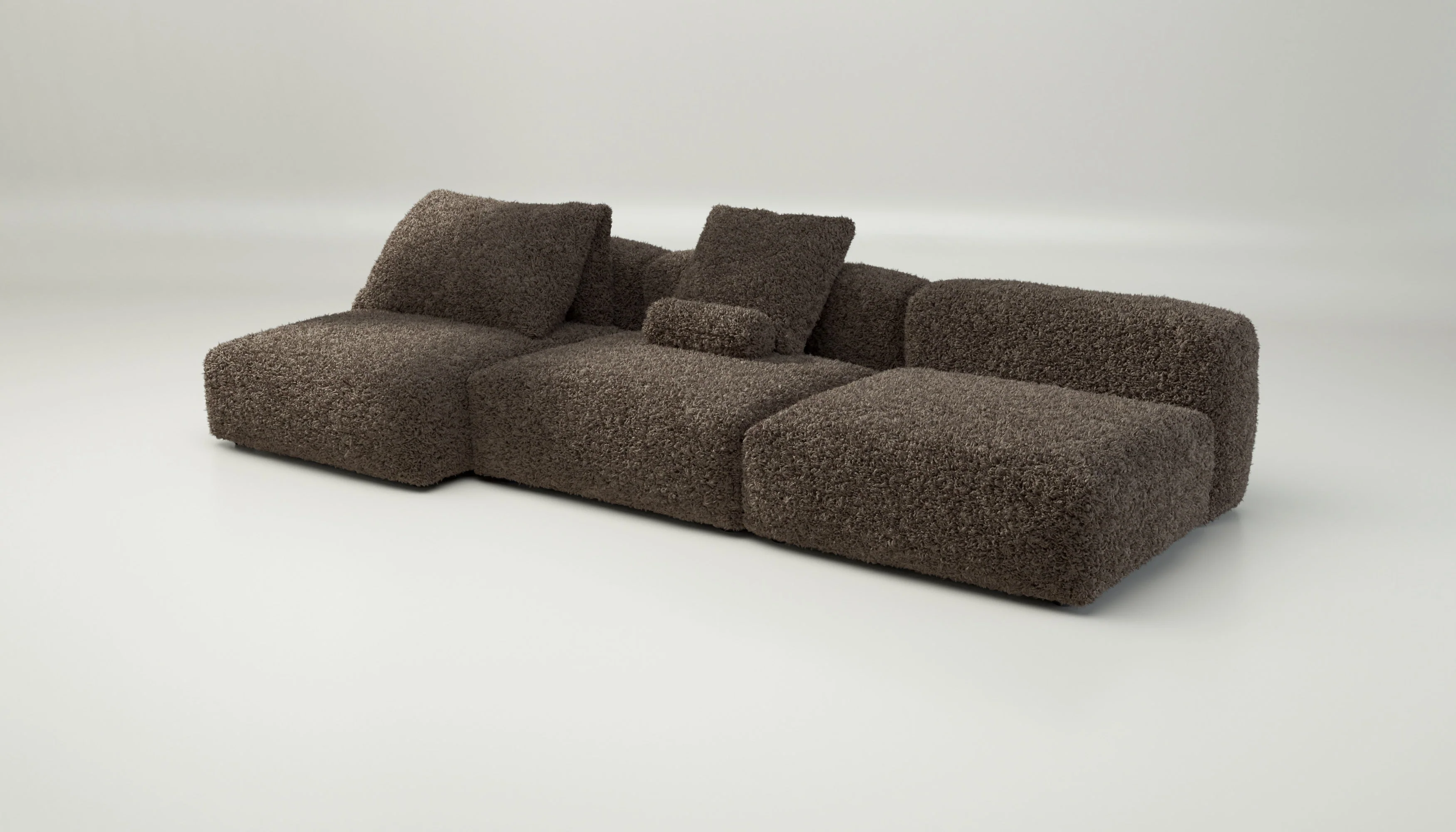vetsak | Sofa Set 04 - Doodle - Cacao | Modulares Sofa | 5 Sitzer | Big Sofa - Image 3