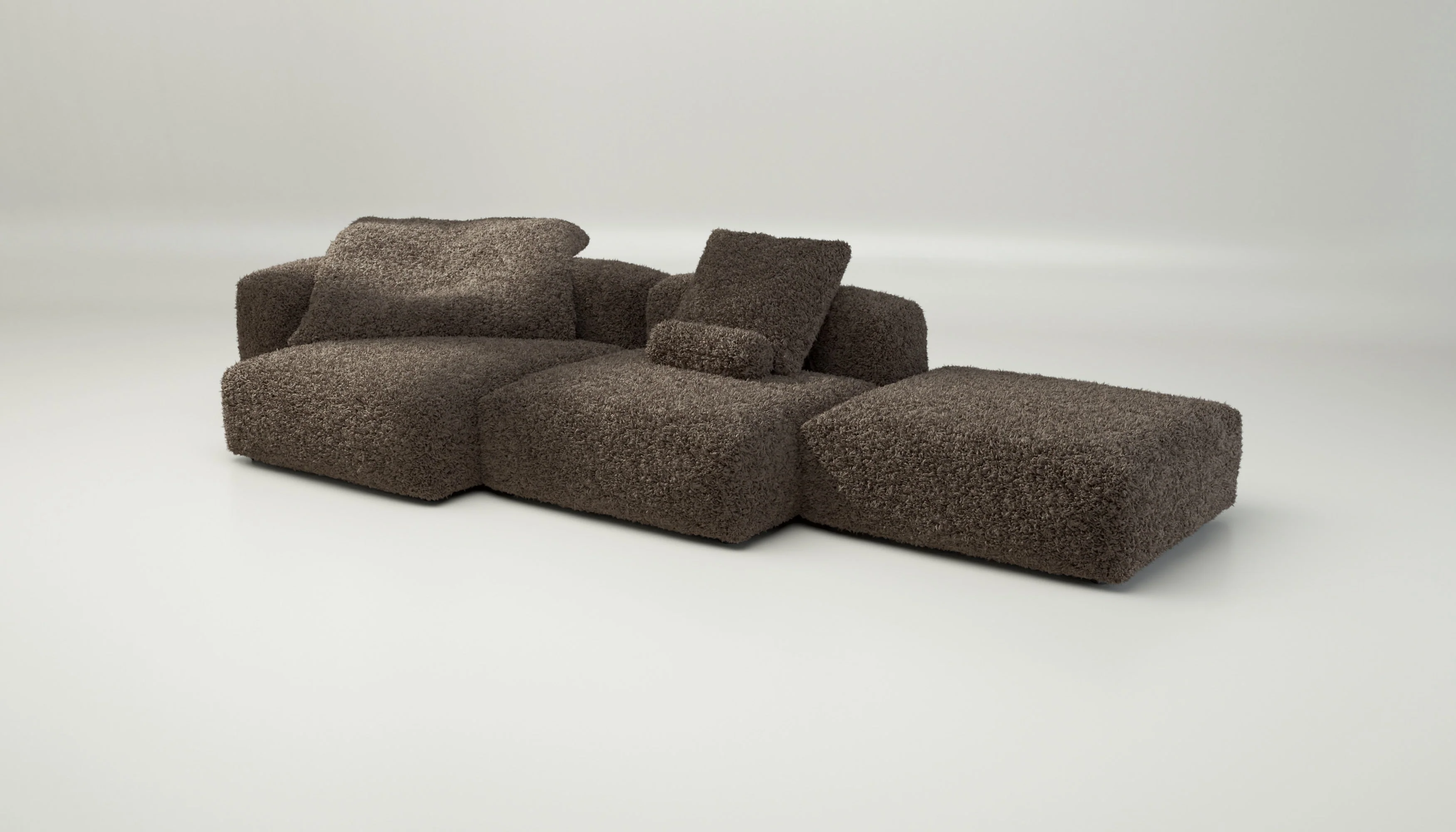 vetsak | Sofa Set 04 - Doodle - Cacao | Modulares Sofa | 5 Sitzer | Big Sofa - Image 4
