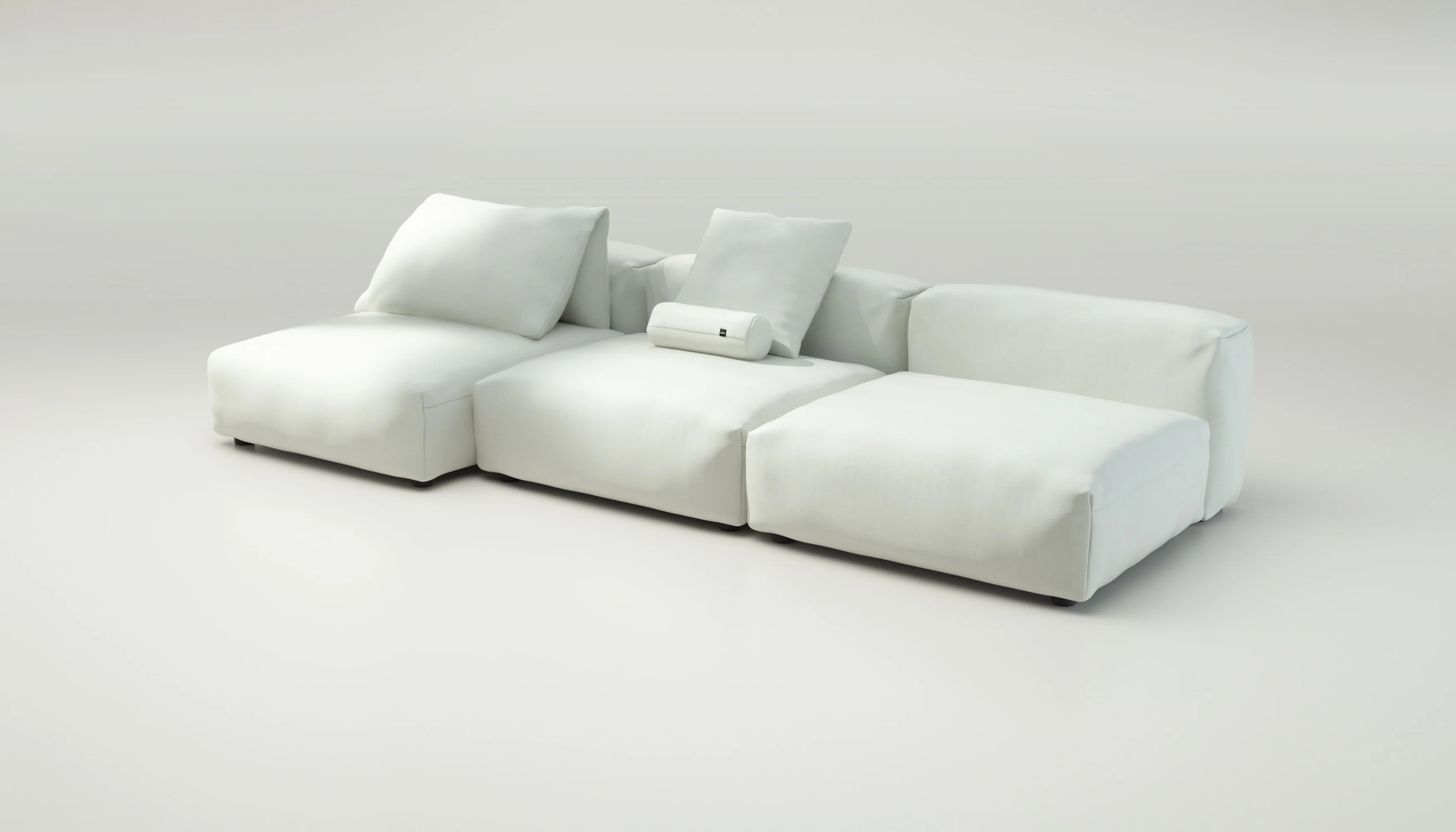 vetsak | Sofa Set 04 - Herringbone - Creme | Modulares Sofa | 5 Sitzer | Big Sofa - Image 3