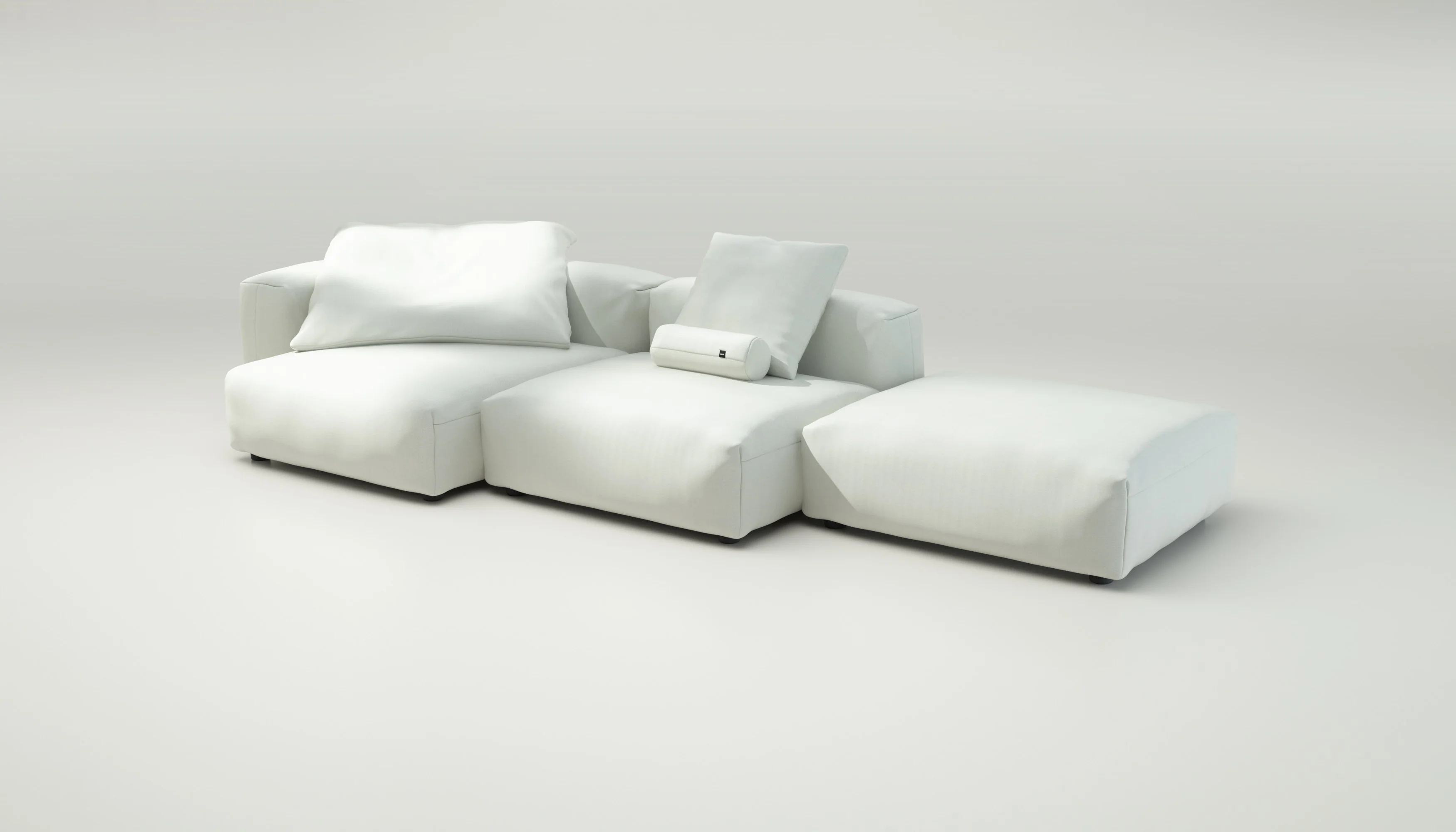 vetsak | Sofa Set 04 - Herringbone - Creme | Modulares Sofa | 5 Sitzer | Big Sofa - Image 4