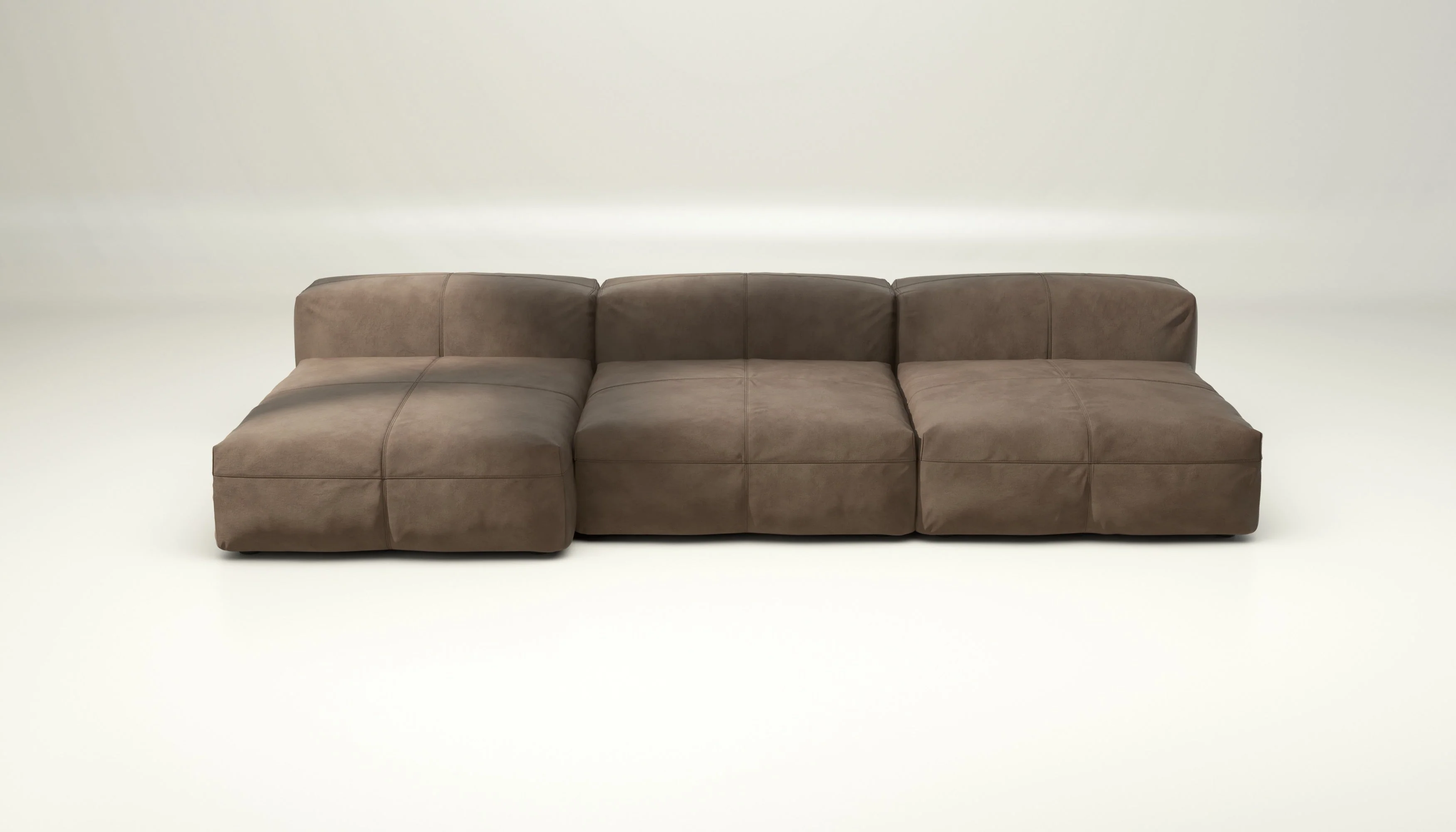 vetsak | Sofa Set 04 - leather - cacao | Modulares Sofa | 5 Sitzer | Big Sofa - Image 2