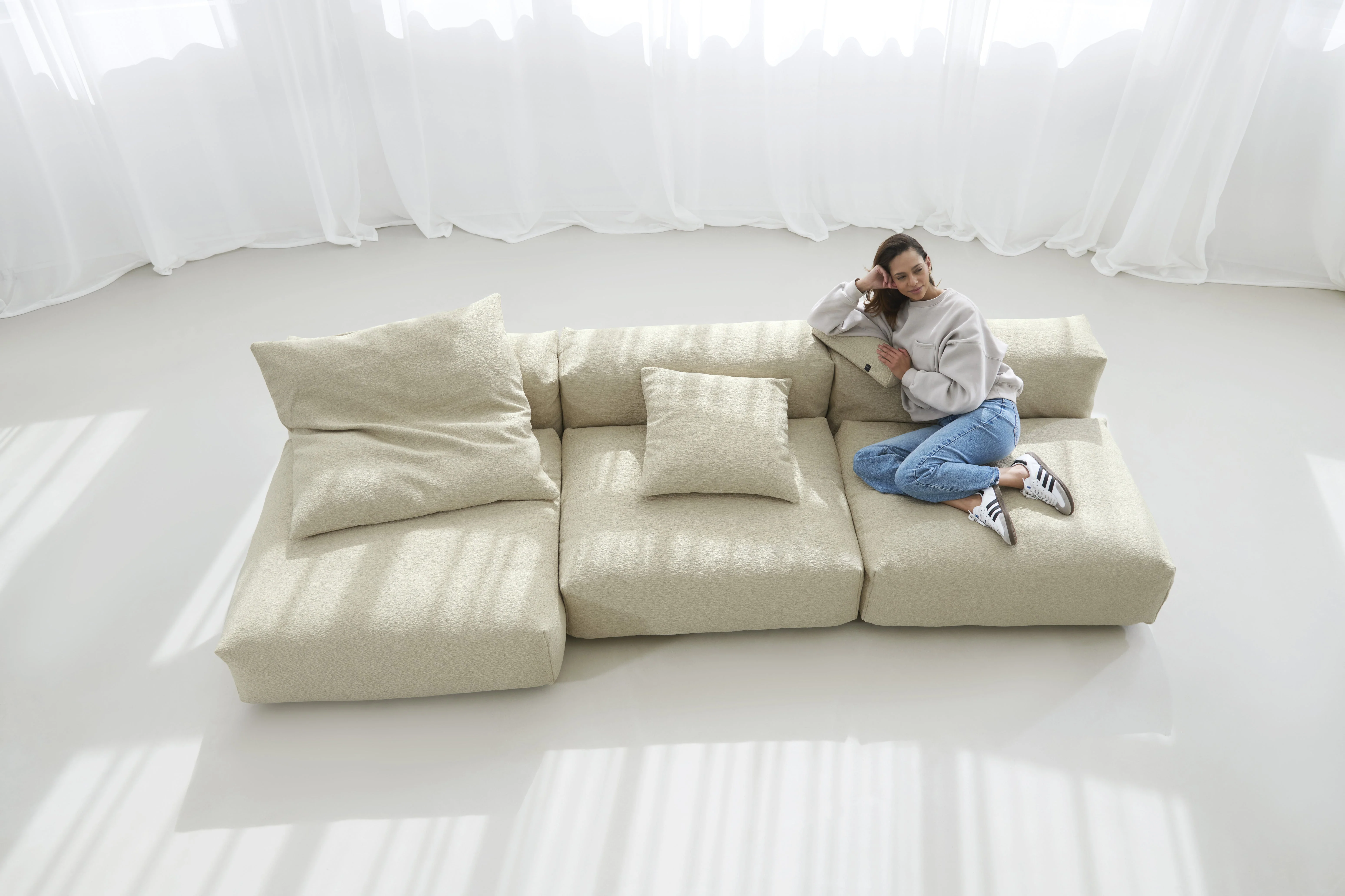 vetsak | Sofa Set 04 - Loop Loop - Duna | Modulares Sofa | 5 Sitzer | Big Sofa - Image 7