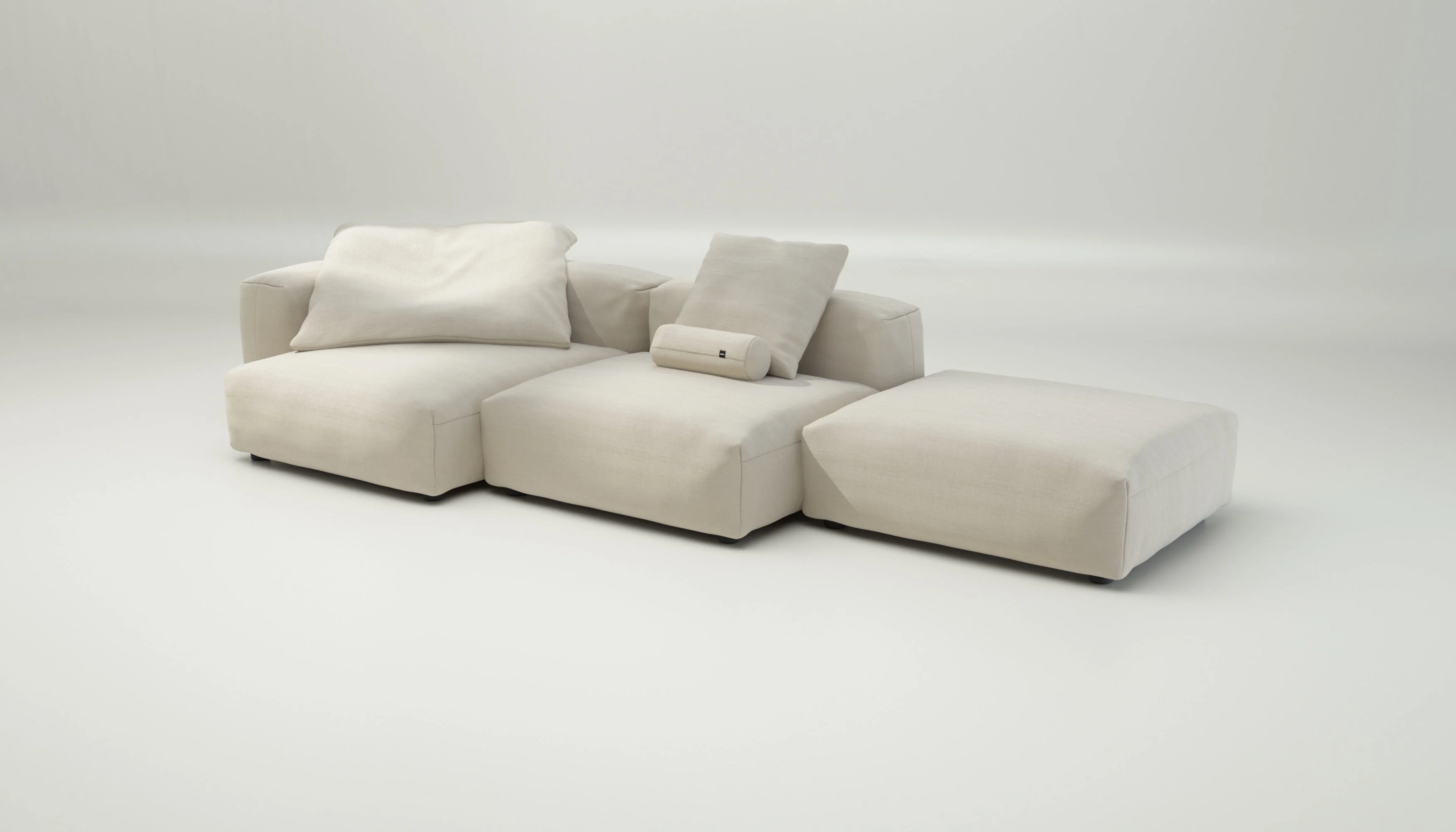 vetsak | Sofa Set 04 - Pique - Beige | Modular Sofa | 5 Seater | Big Sofa - Image 4