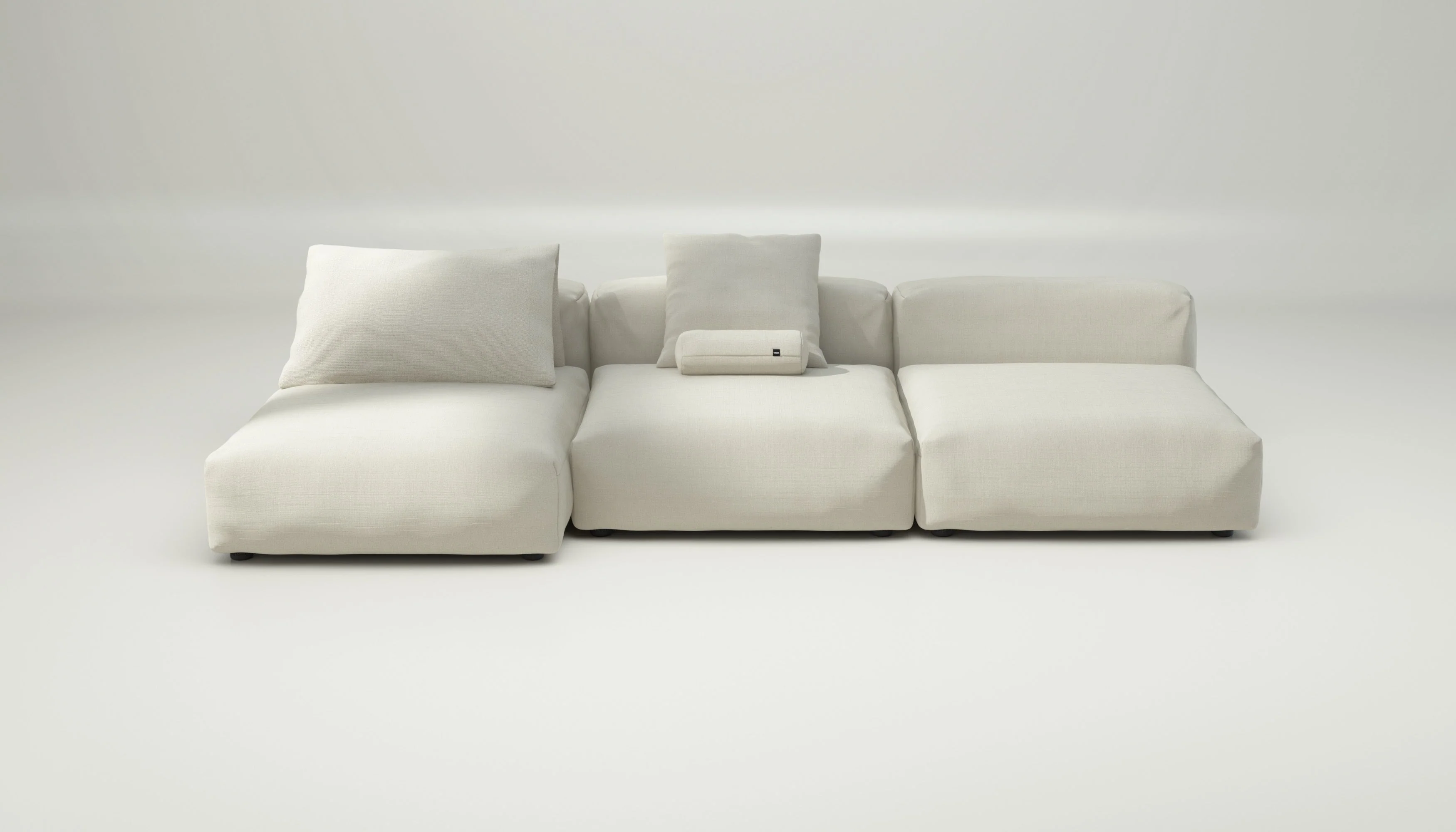vetsak | Sofa Set 04 - Pique - Creme | Modulares Sofa | 5 Sitzer | Big Sofa