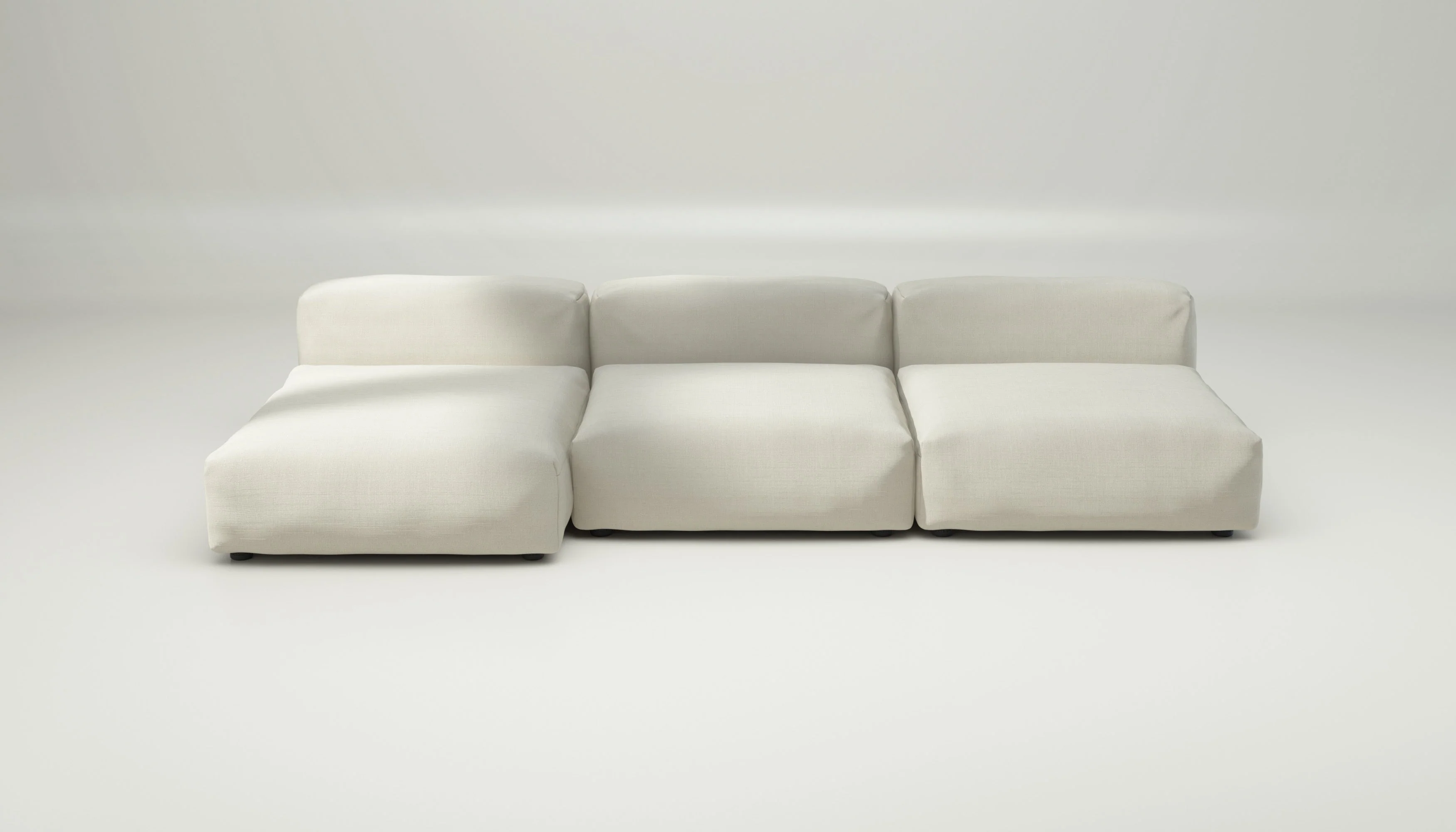 vetsak | Sofa Set 04 - Pique - Creme | Modulares Sofa | 5 Sitzer | Big Sofa - Image 2