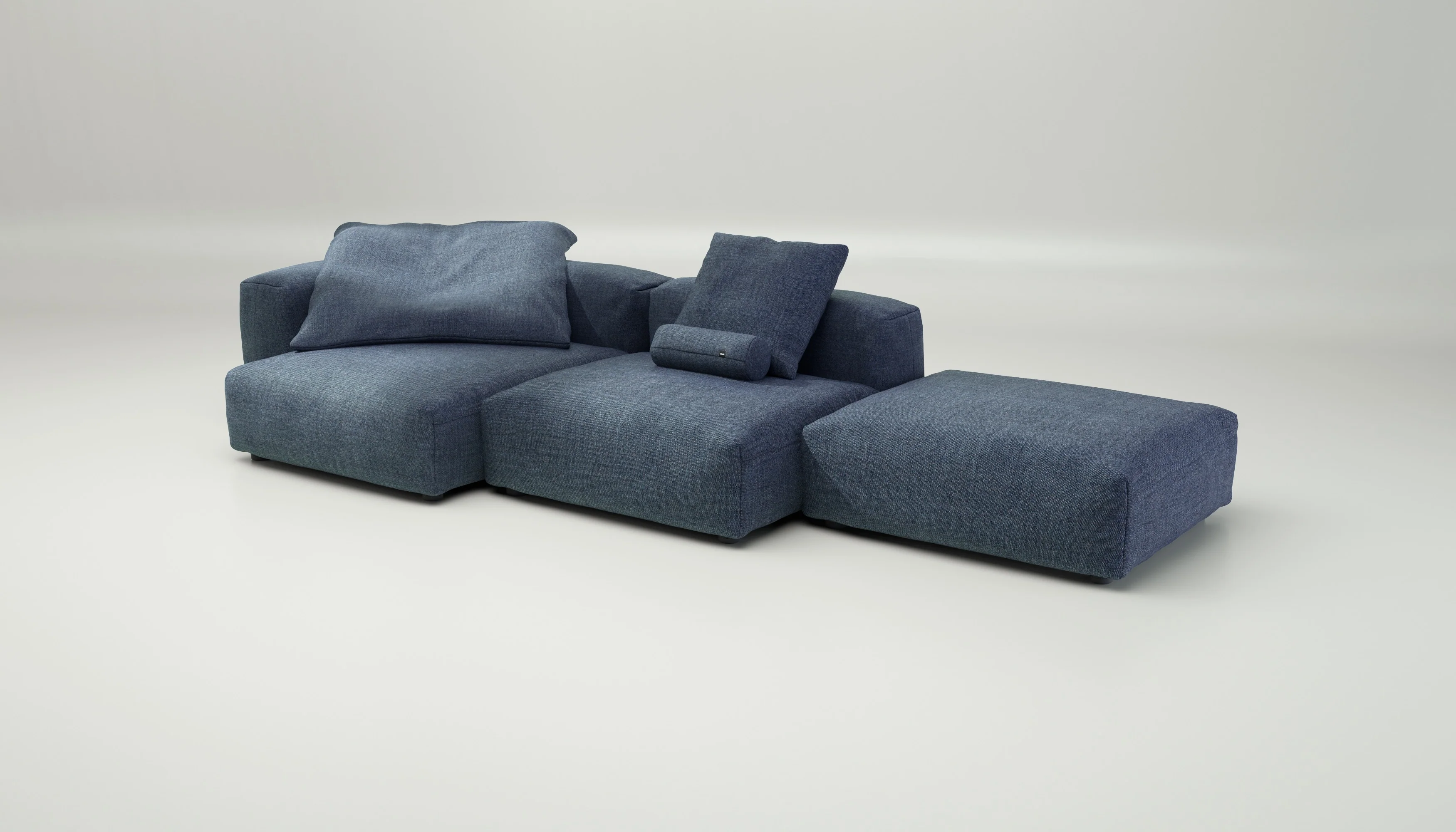 vetsak | Sofa Set 04 - Pique - Dark Blue | Modular Sofa | 5 Seater | Big Sofa - Image 4