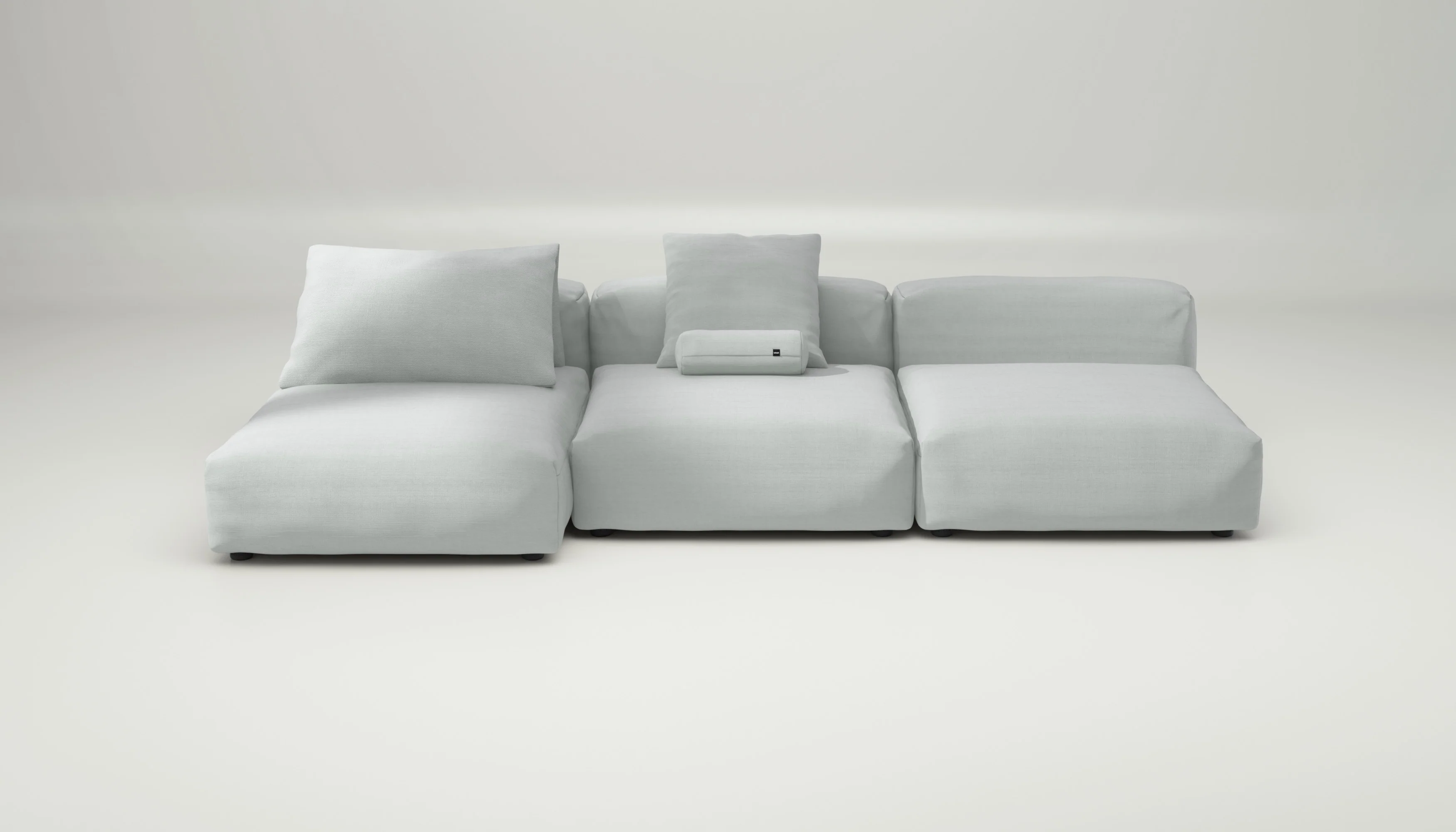 vetsak | Sofa Set 04 - Pique - Light Grey | Modular Sofa | 5 Seater | Big Sofa