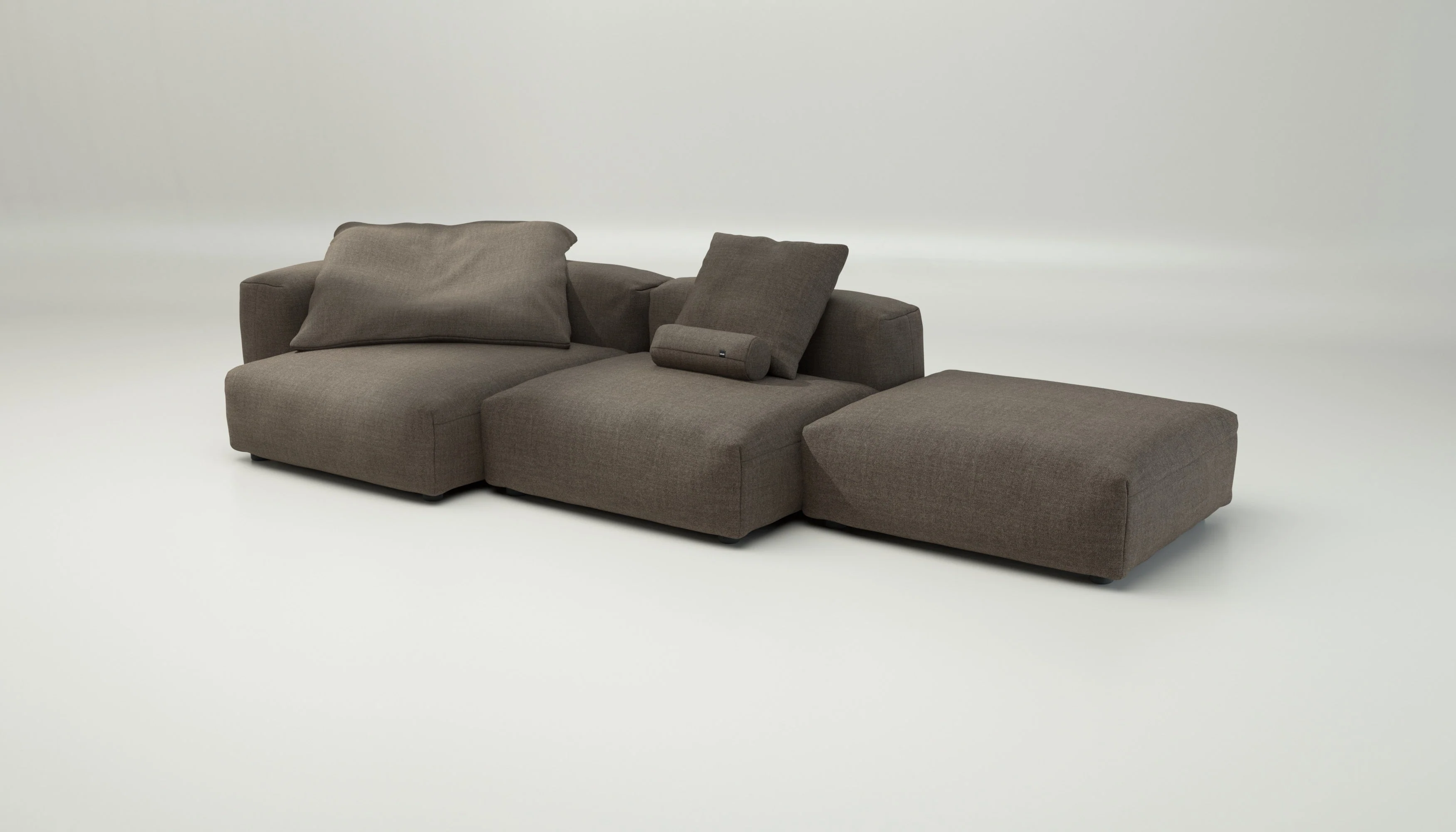 vetsak | Sofa Set 04 - Pique - Taupe | Modular Sofa | 5 Seater | Big Sofa - Image 4