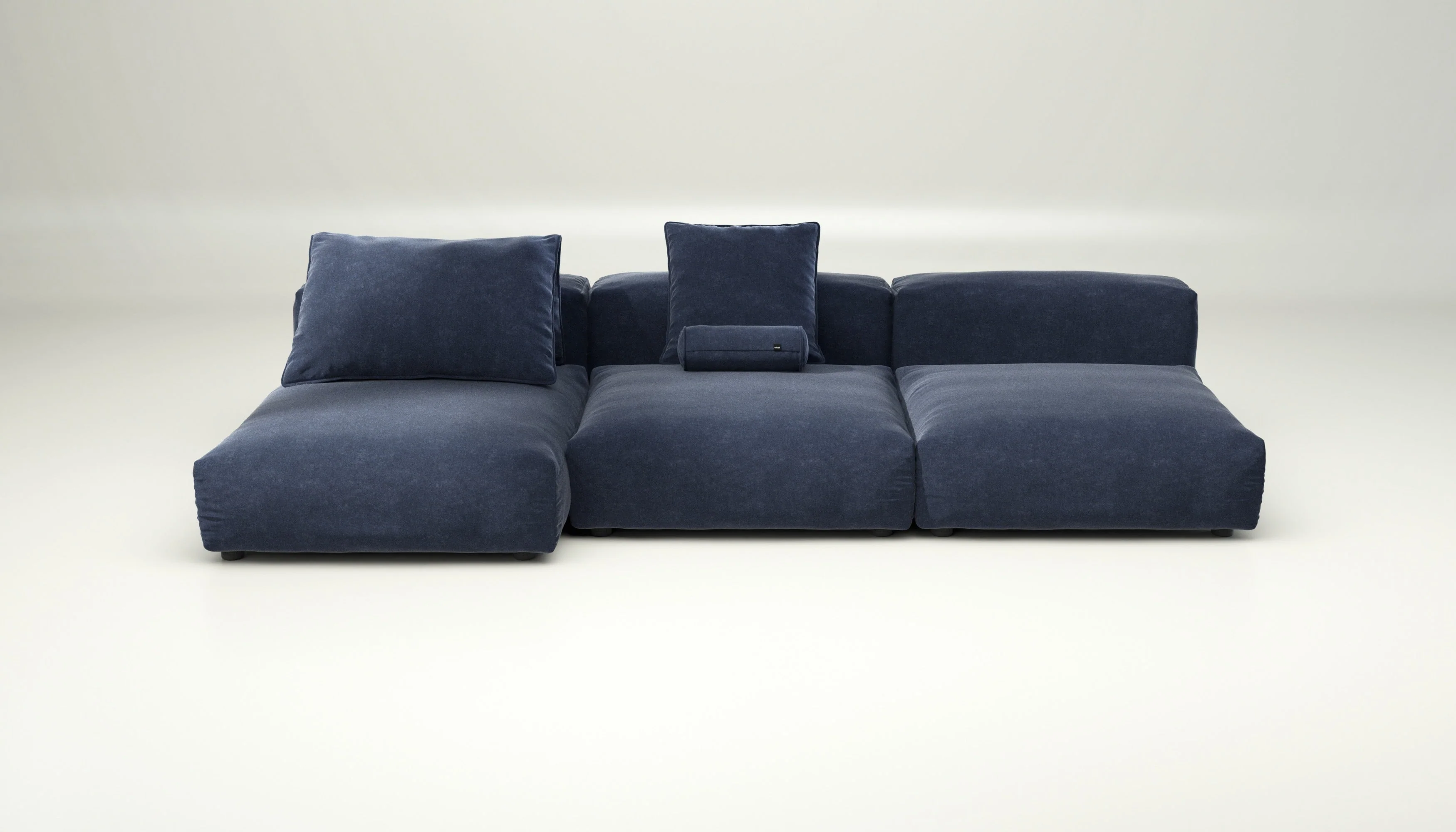 vetsak | Sofa Set 04 - Suave - Navy | Modulares Sofa | 5 Sitzer | Big Sofa
