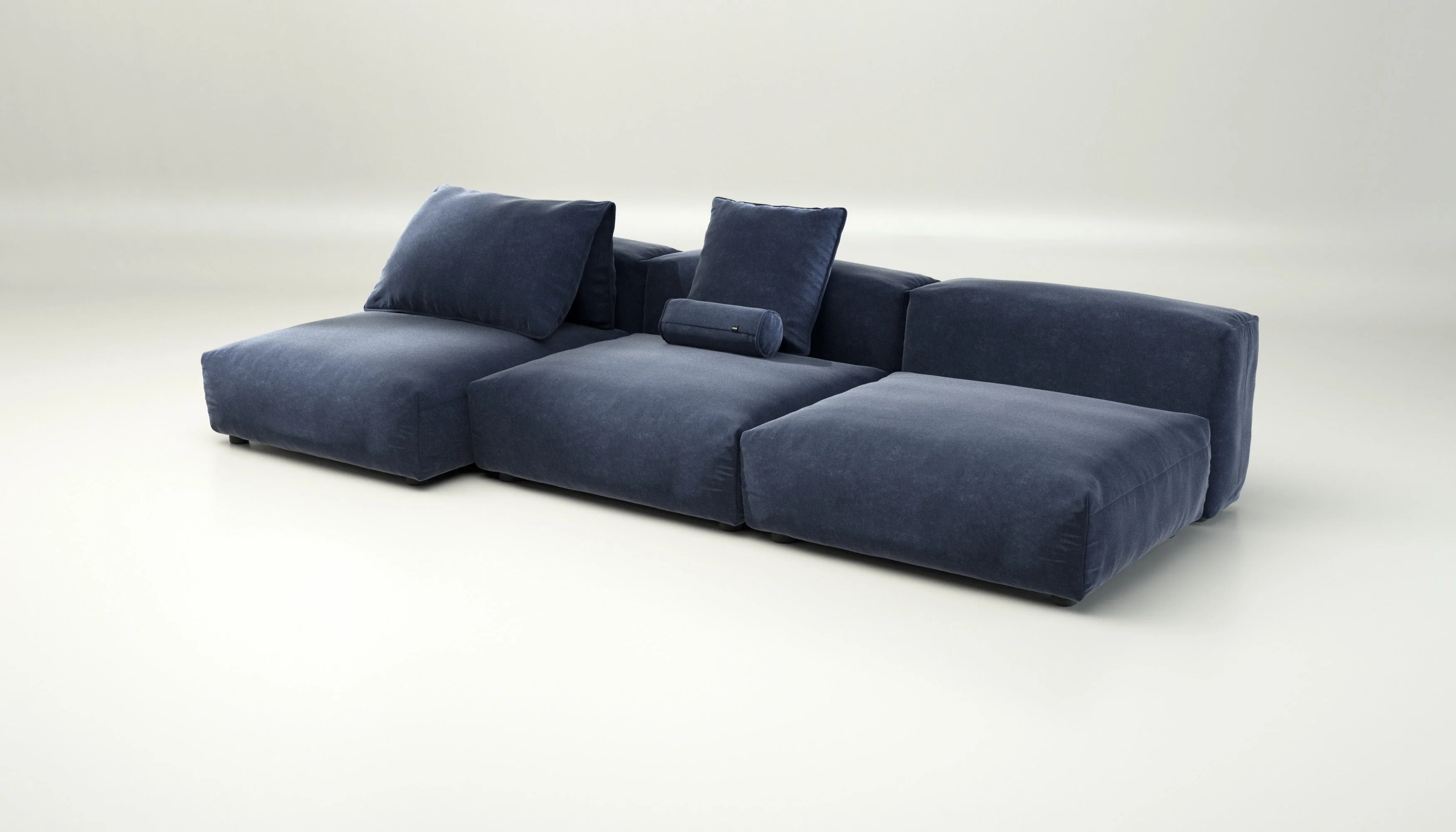 vetsak | Sofa Set 04 - Suave - Navy | Modulares Sofa | 5 Sitzer | Big Sofa - Image 3
