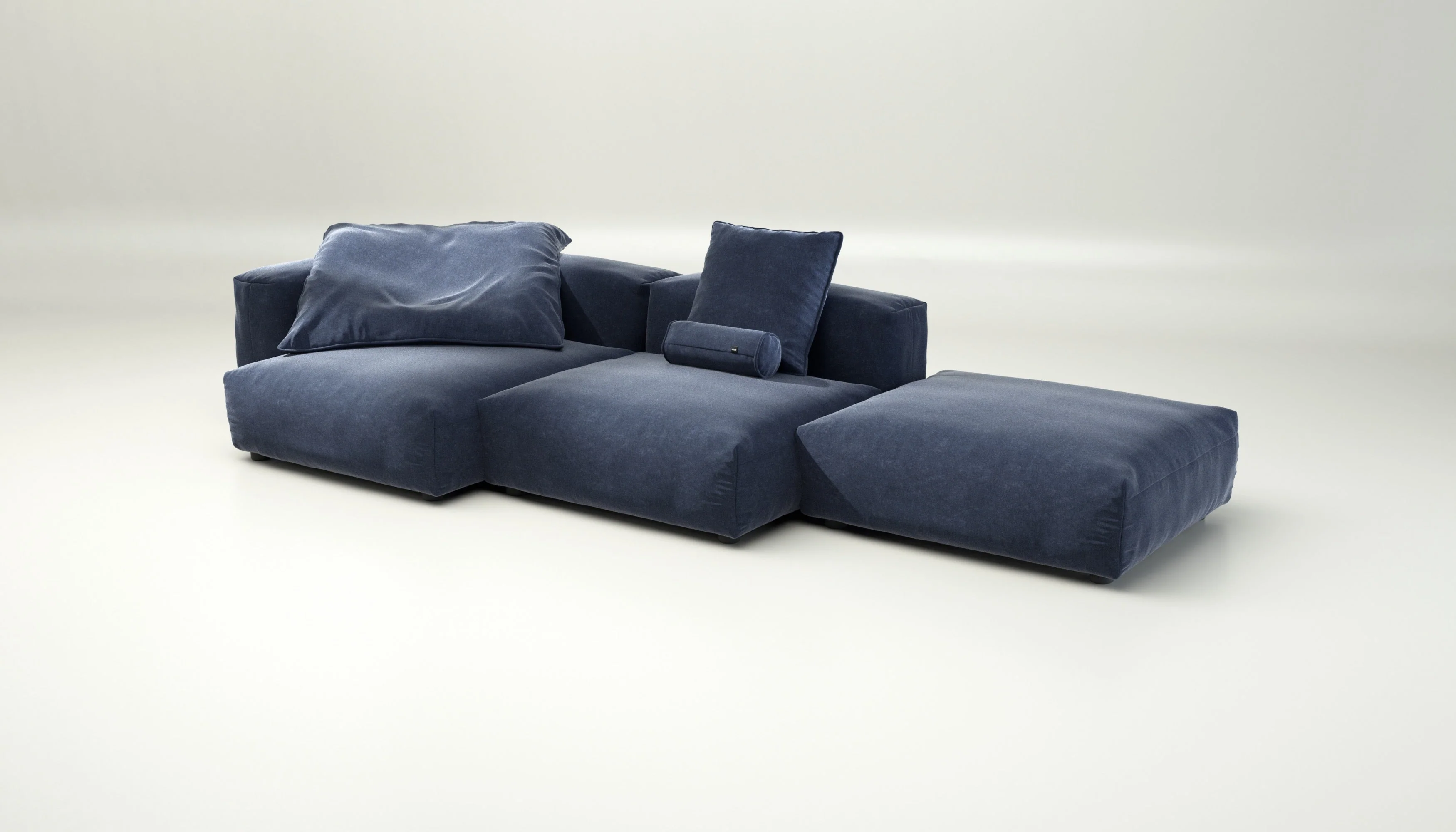 vetsak | Sofa Set 04 - Suave - Navy | Modulares Sofa | 5 Sitzer | Big Sofa - Image 4