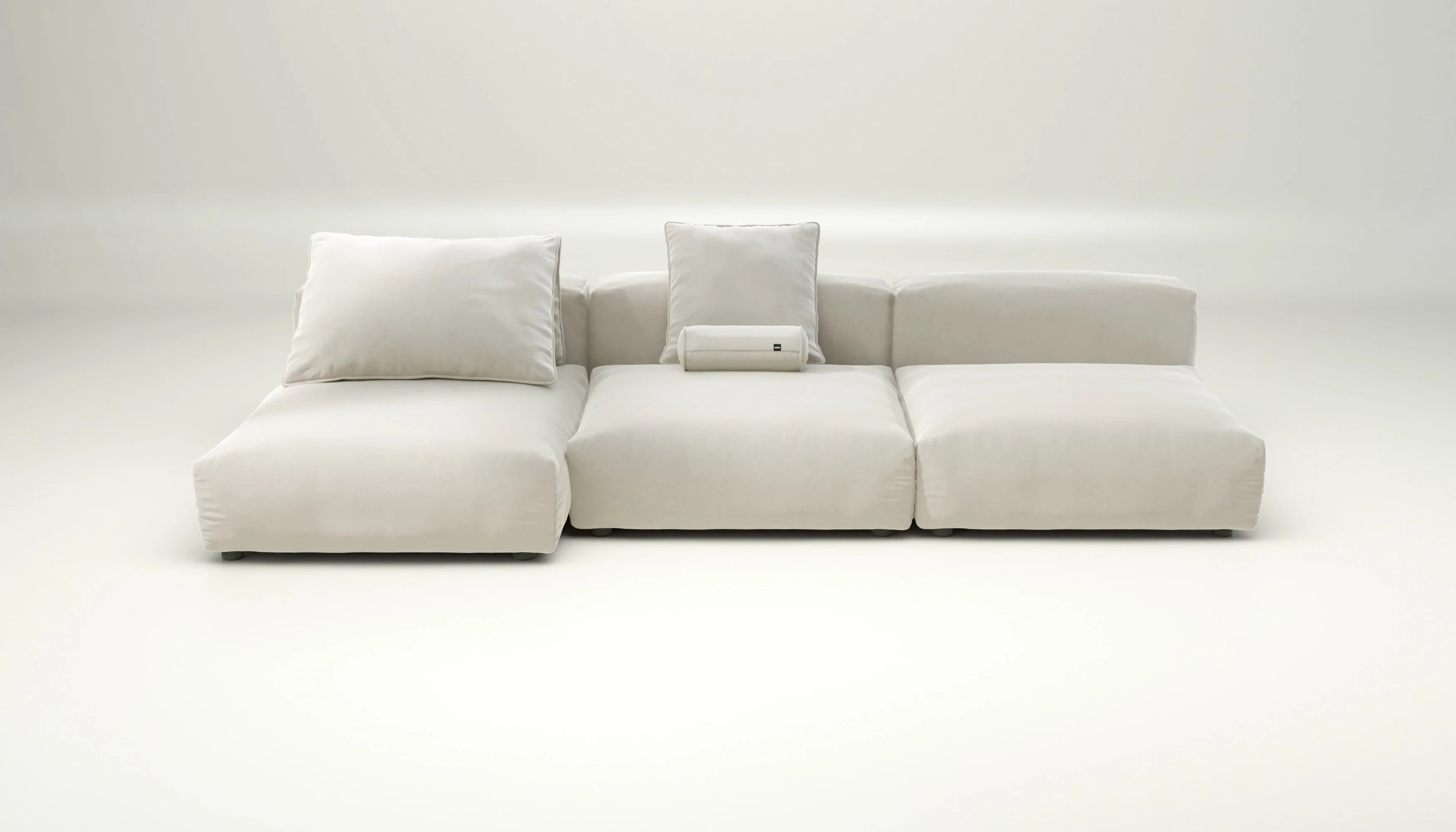 vetsak | Sofa Set 04 - Suave - Pearl | Modular Sofa | 5 Seater | Big Sofa