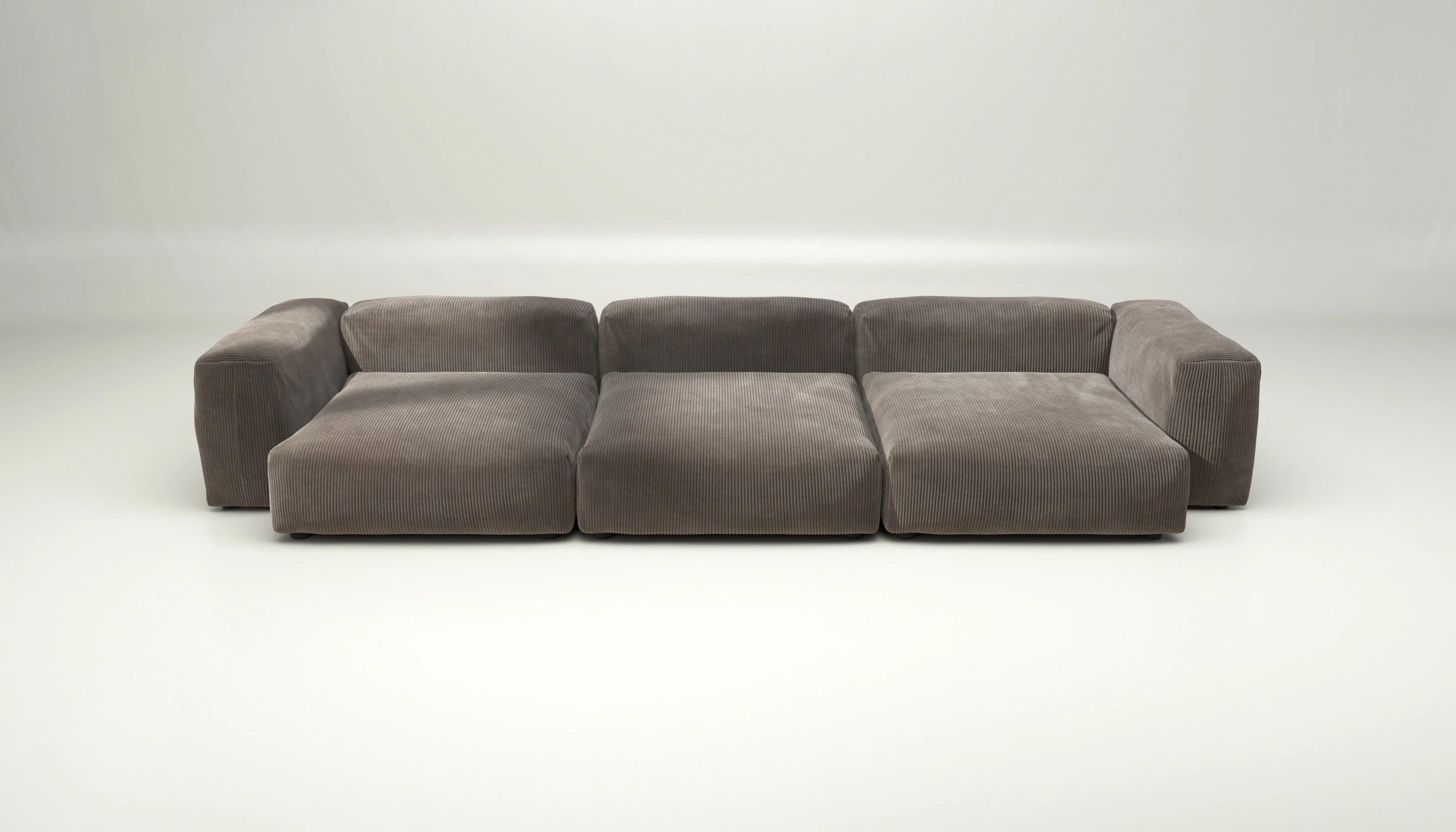 vetsak | Sofa Set 05 - Cord Velour - Mocha | Modulares Sofa | 5 Sitzer | Big Sofa | Ecksofa - Image 2