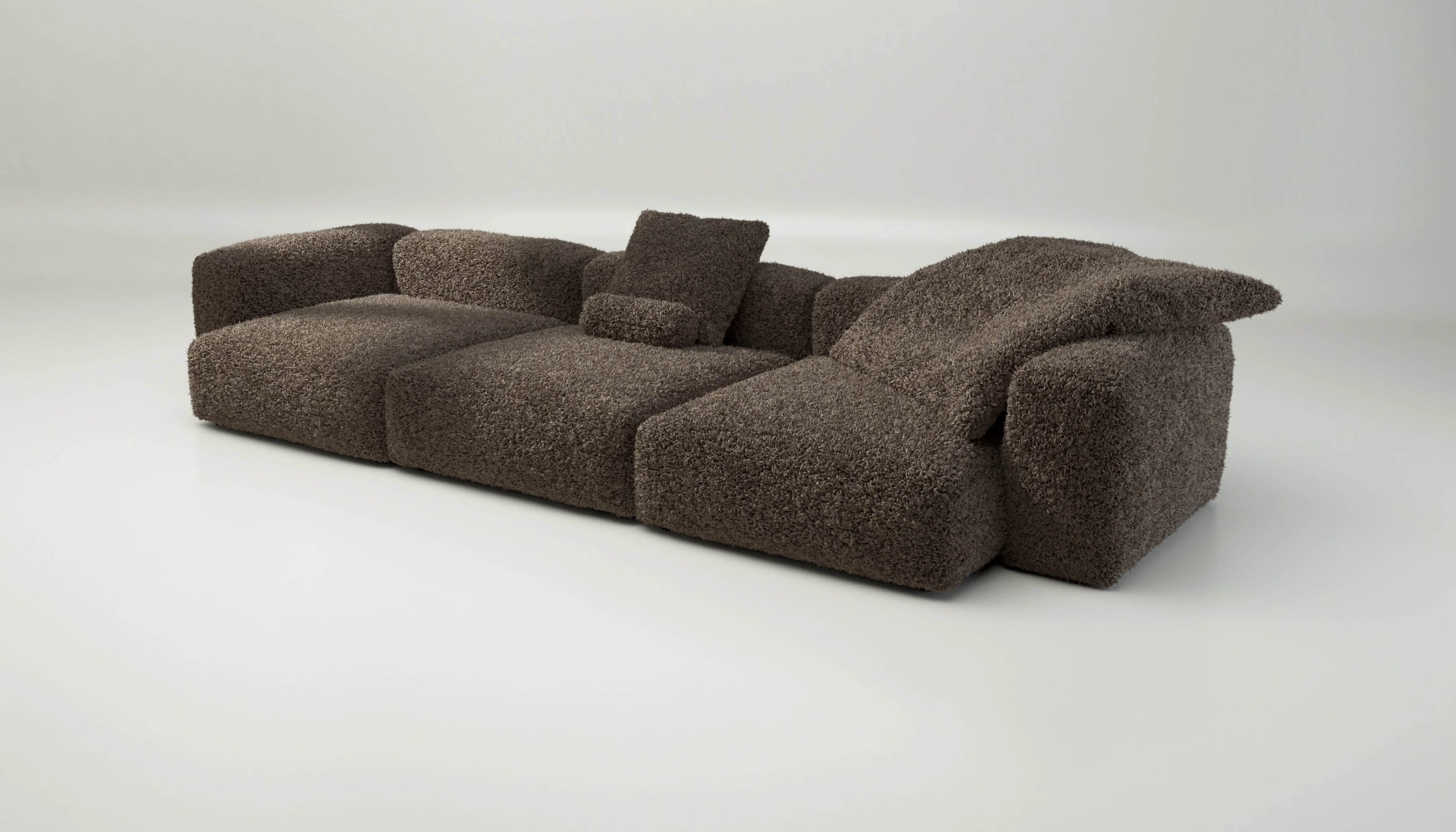 vetsak | Sofa Set 05 - Doodle - Cacao | Modulares Sofa | 5 Sitzer | Big Sofa | Ecksofa - Image 3
