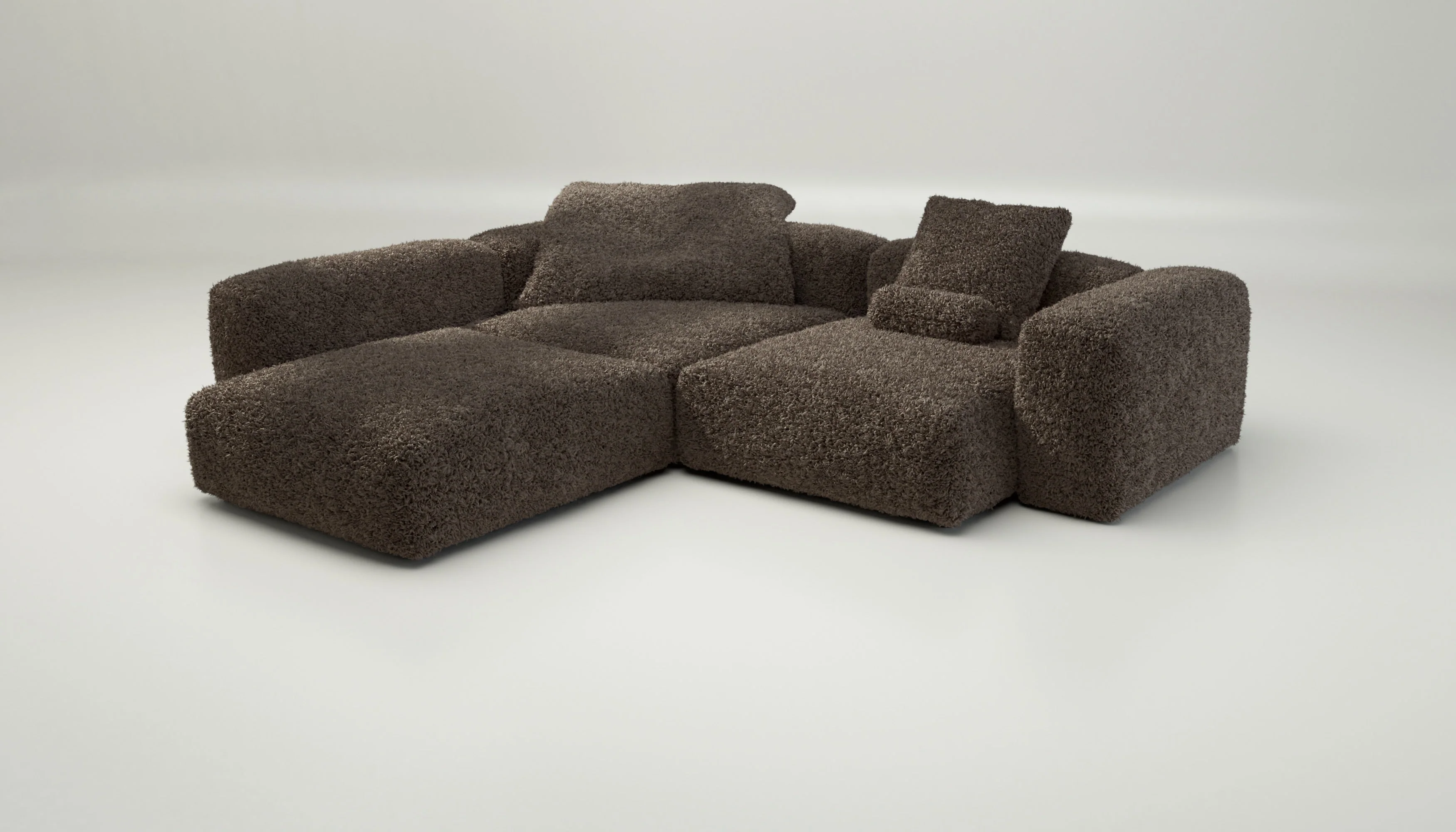 vetsak | Sofa Set 05 - Doodle - Cacao | Modulares Sofa | 5 Sitzer | Big Sofa | Ecksofa - Image 4
