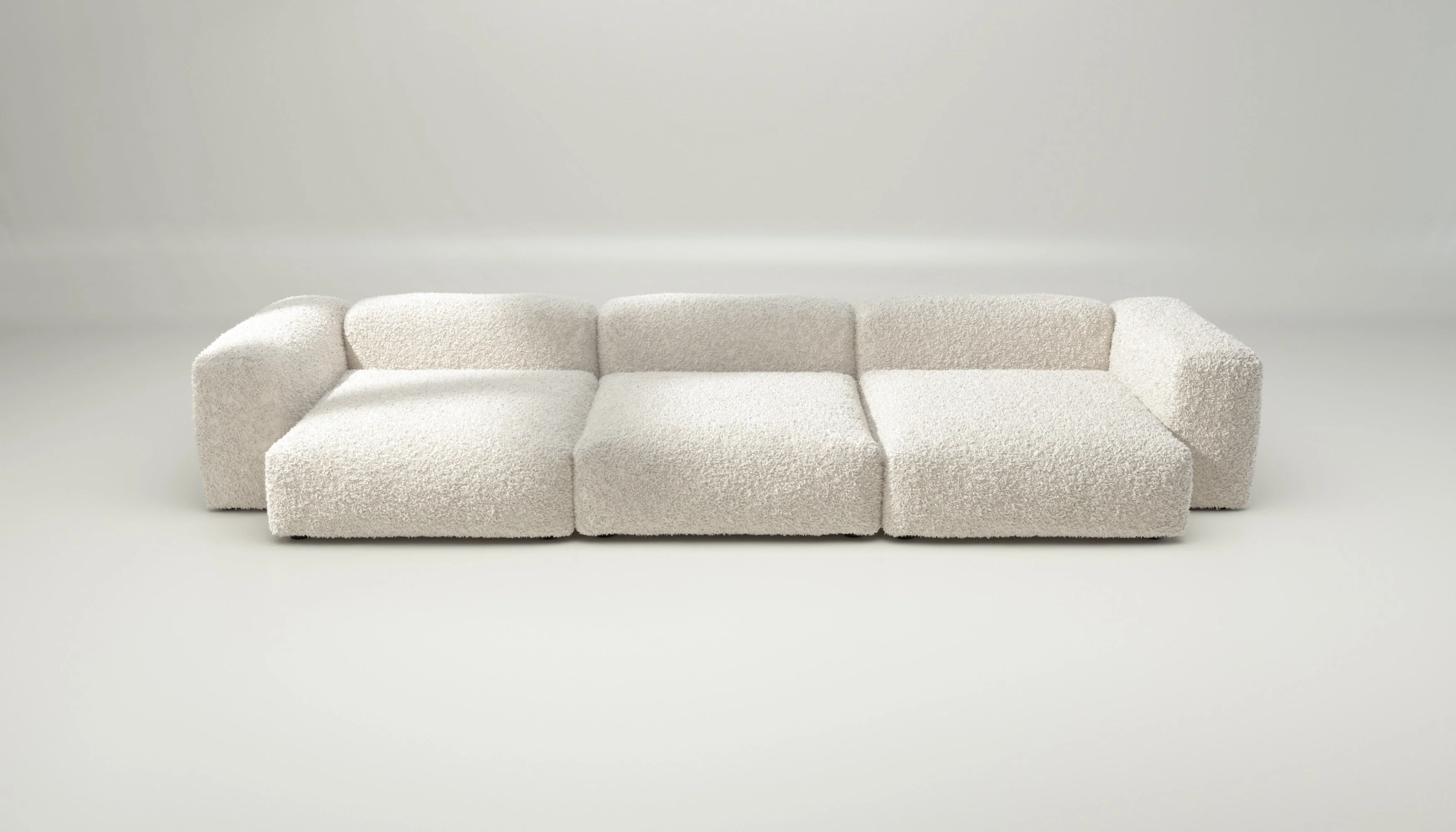 vetsak | Sofa Set 05 - Doodle - Creme | Modulares Sofa | 5 Sitzer | Big Sofa | Ecksofa - Image 2