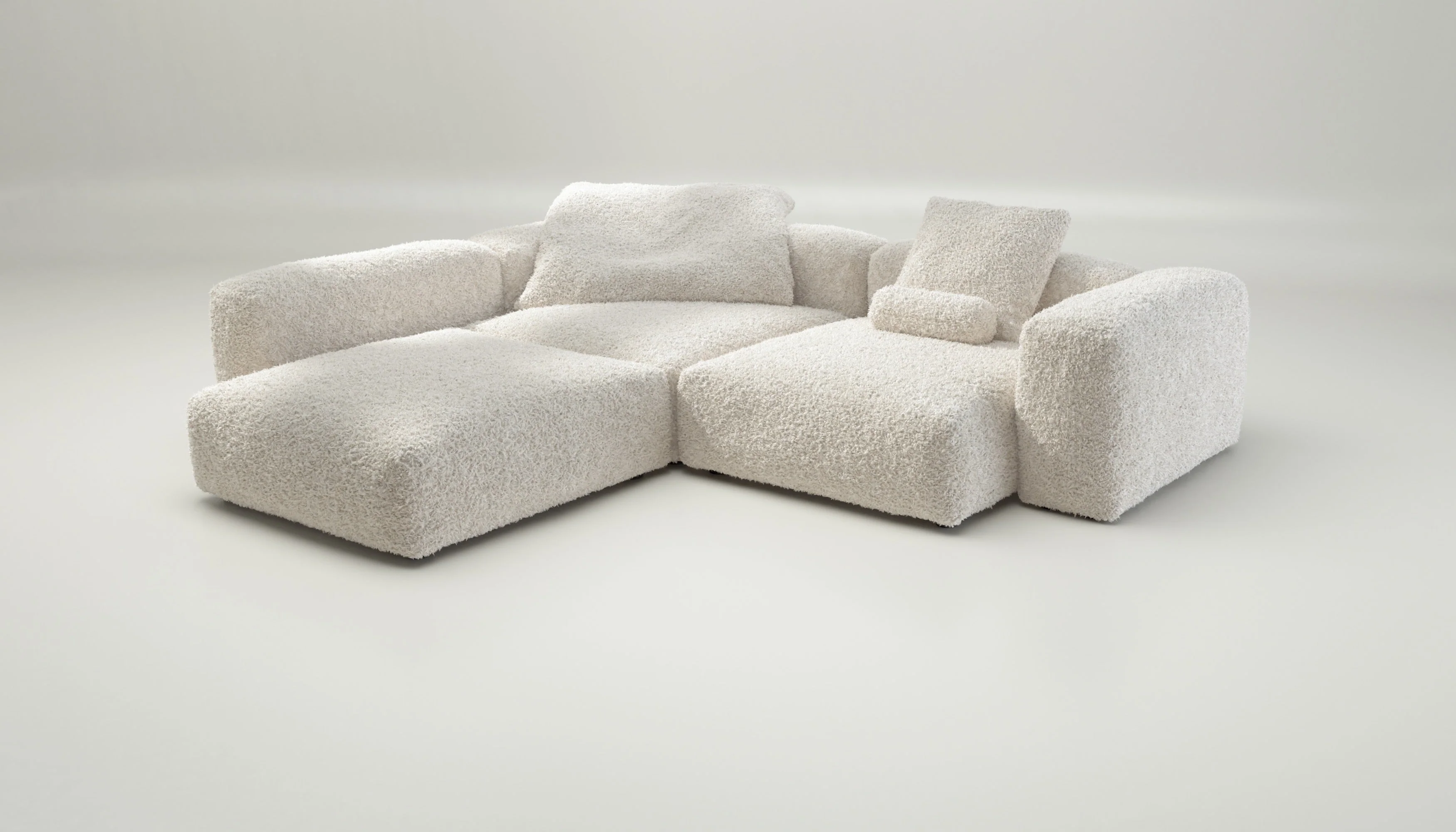 vetsak | Sofa Set 05 - Doodle - Creme | Modulares Sofa | 5 Sitzer | Big Sofa | Ecksofa - Image 4