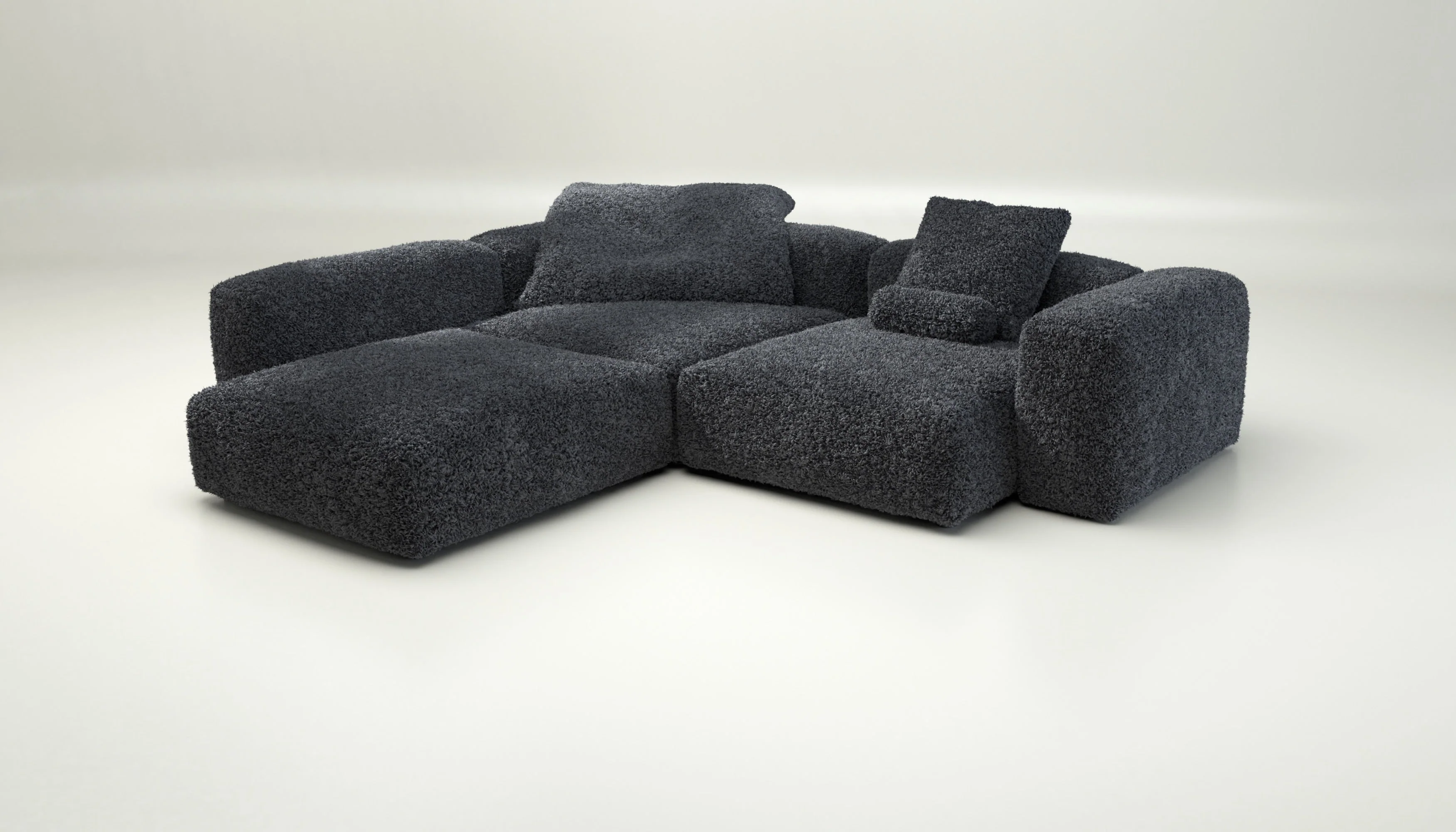 vetsak | Sofa Set 05 - Doodle - Dark Grey | Modulares Sofa | 5 Sitzer | Big Sofa | Ecksofa - Image 4