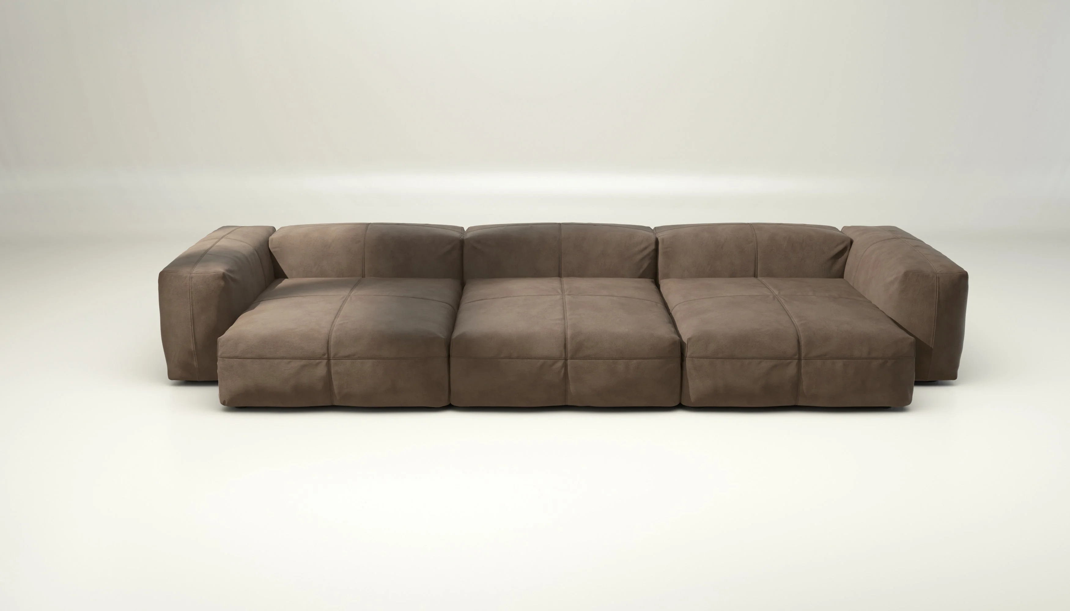 vetsak | Sofa Set 05 - leather - cacao | Modulares Sofa | 5 Sitzer | Big Sofa | Ecksofa - Image 2