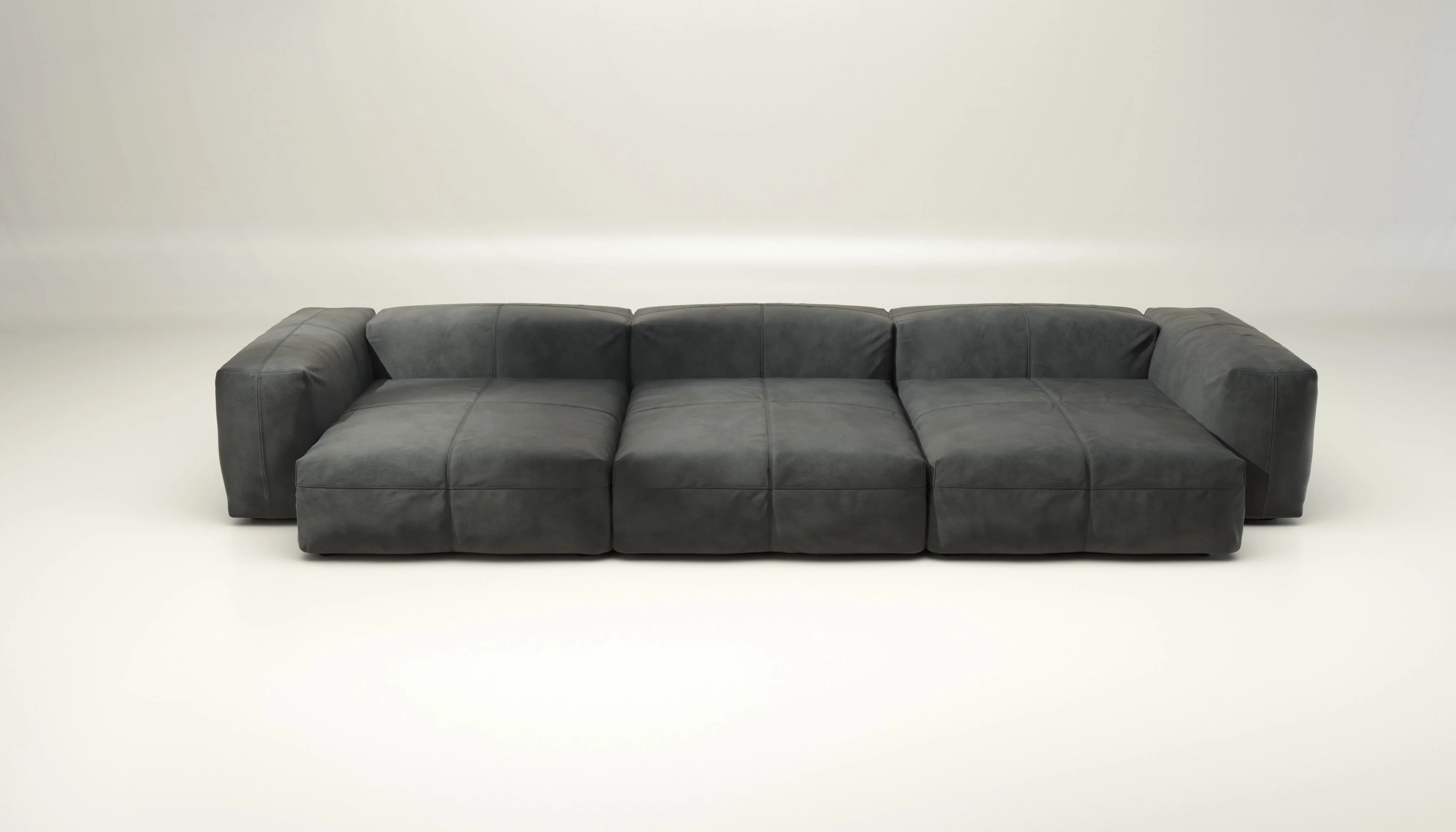 vetsak | Sofa Set 05 - Leather - Cacao | Modulares Sofa | 5 Sitzer | Big Sofa | Ecksofa - Image 2
