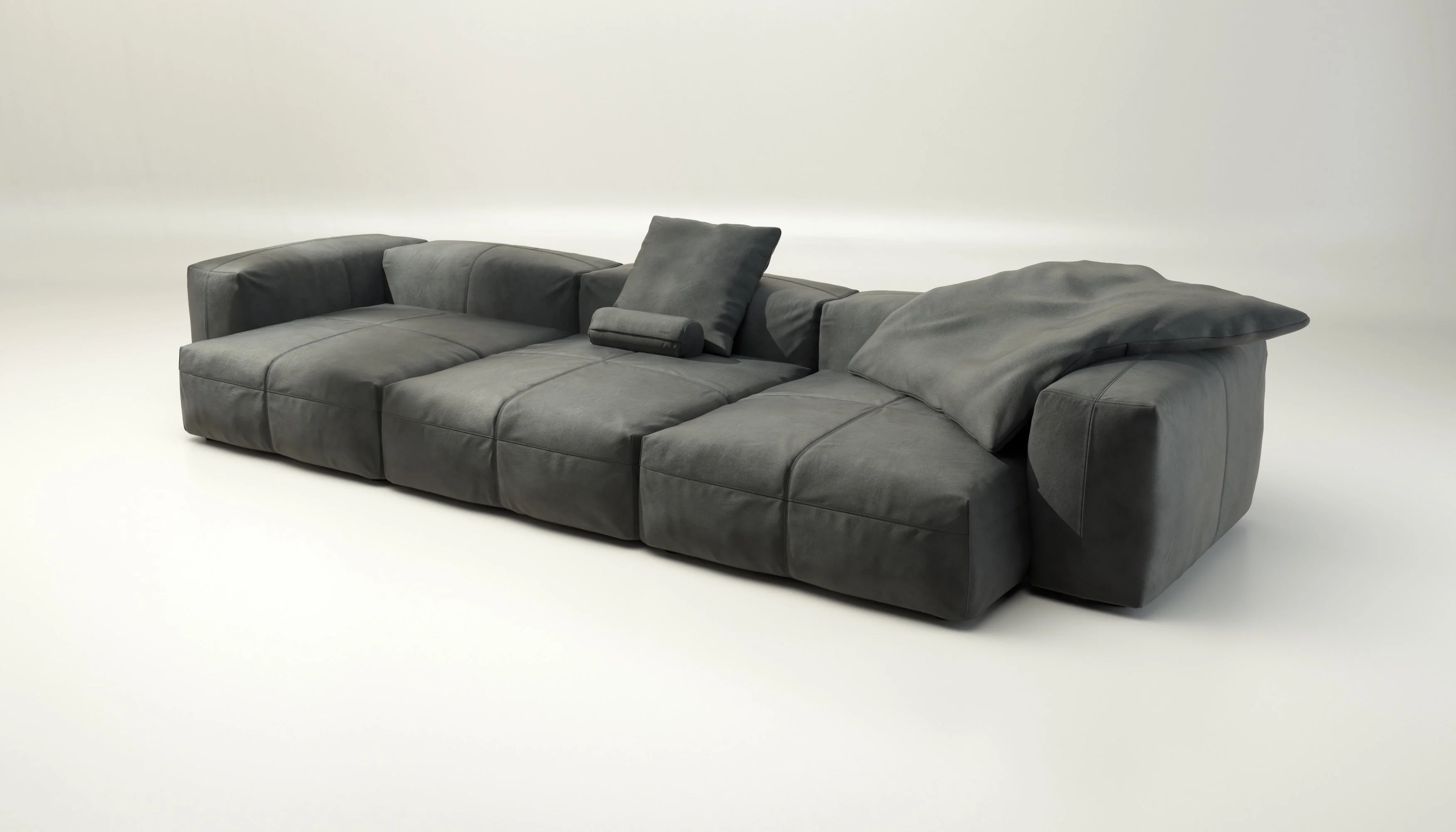 vetsak | Sofa Set 05 - Leather - Cacao | Modulares Sofa | 5 Sitzer | Big Sofa | Ecksofa - Image 3