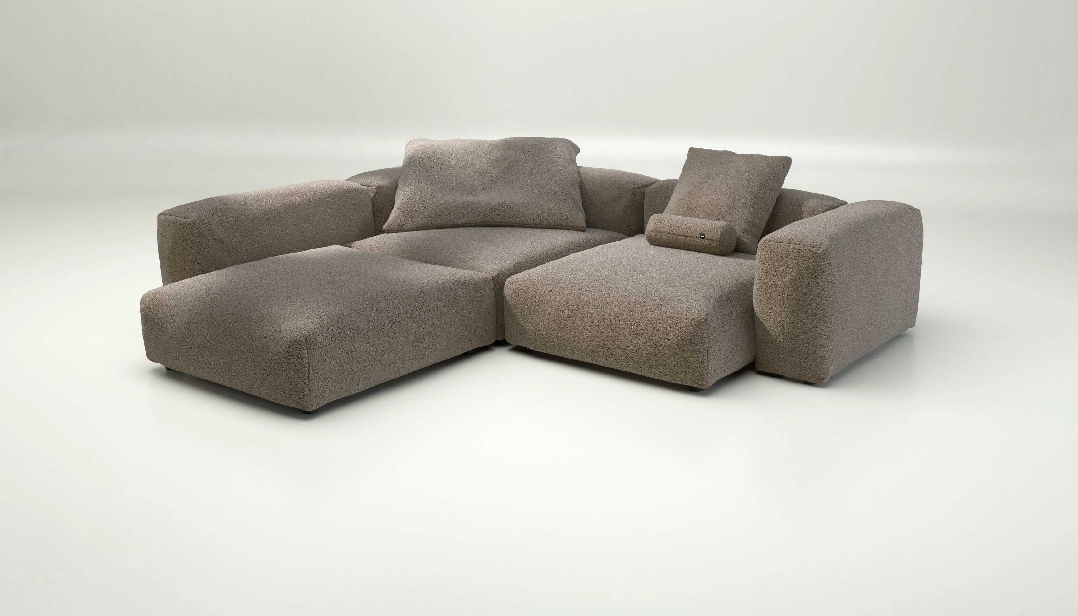 vetsak | Sofa Set 05 - Loop Loop - Taupe | Modulares Sofa | 5 Sitzer | Big Sofa | Ecksofa - Image 4