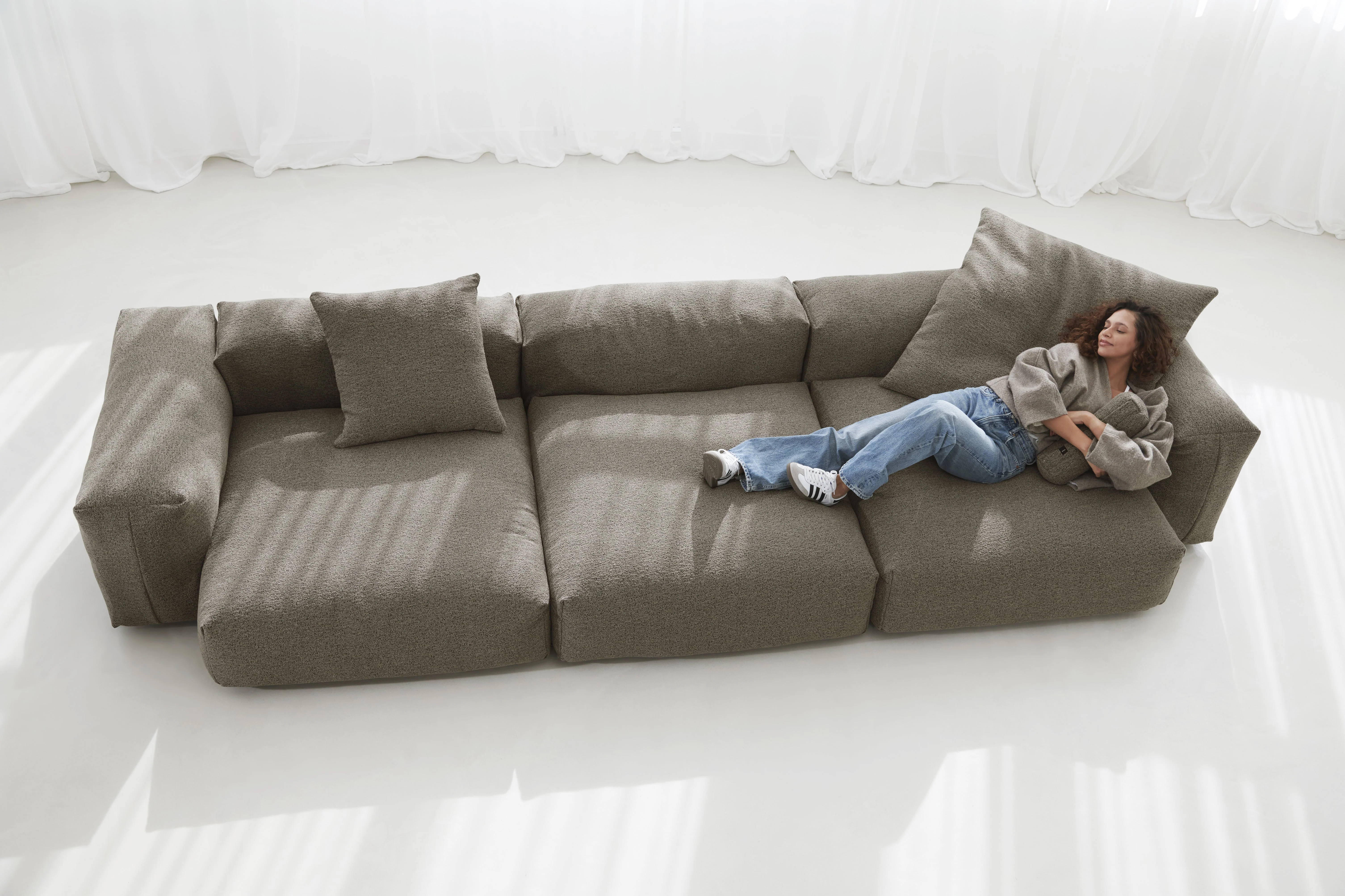 vetsak | Sofa Set 05 - Loop Loop - Taupe | Modulares Sofa | 5 Sitzer | Big Sofa | Ecksofa - Image 6