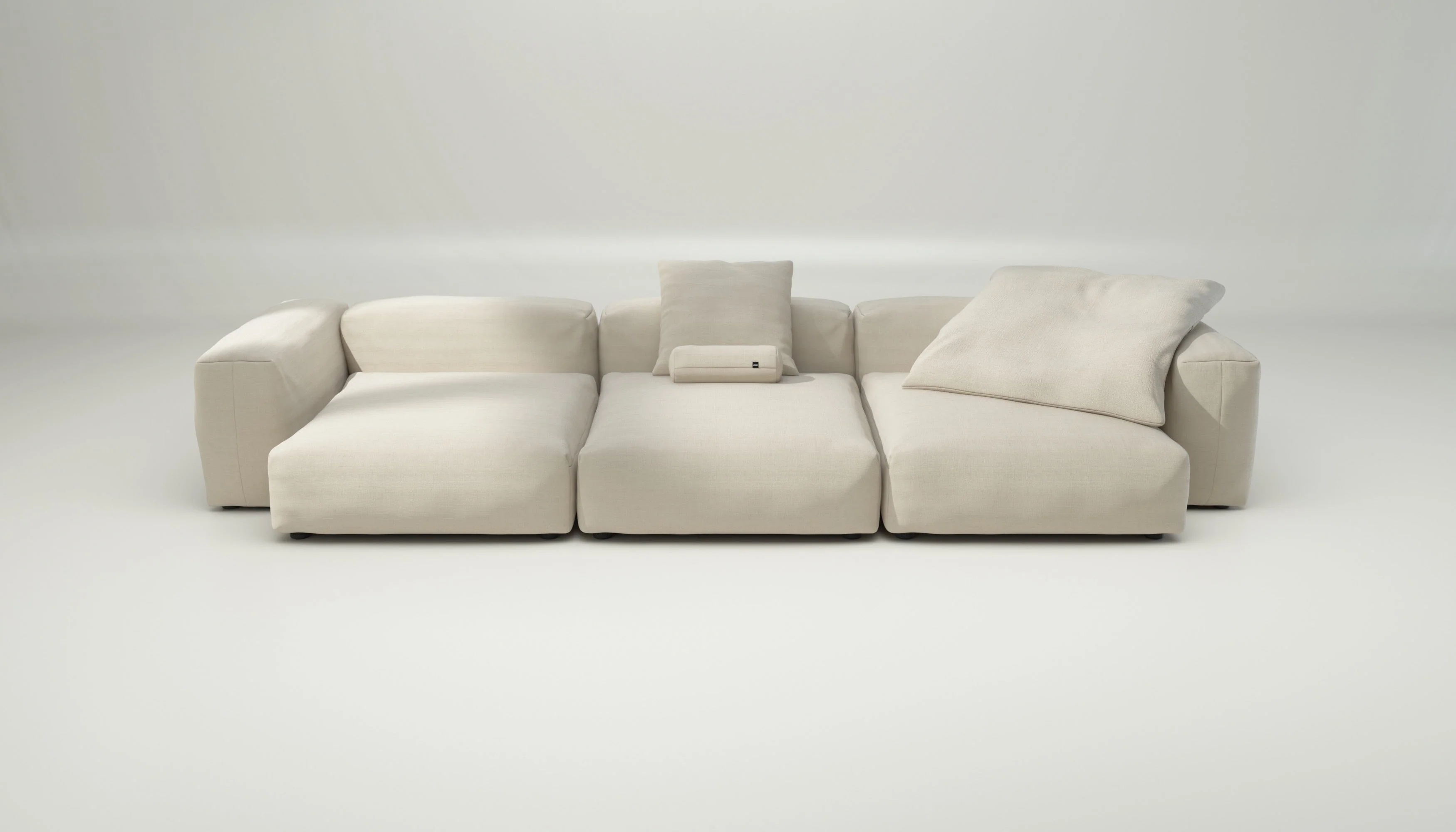 vetsak | Sofa Set 05 - Pique - Beige | Modular Sofa | 5 Seater | Big Sofa | Corner Sofa