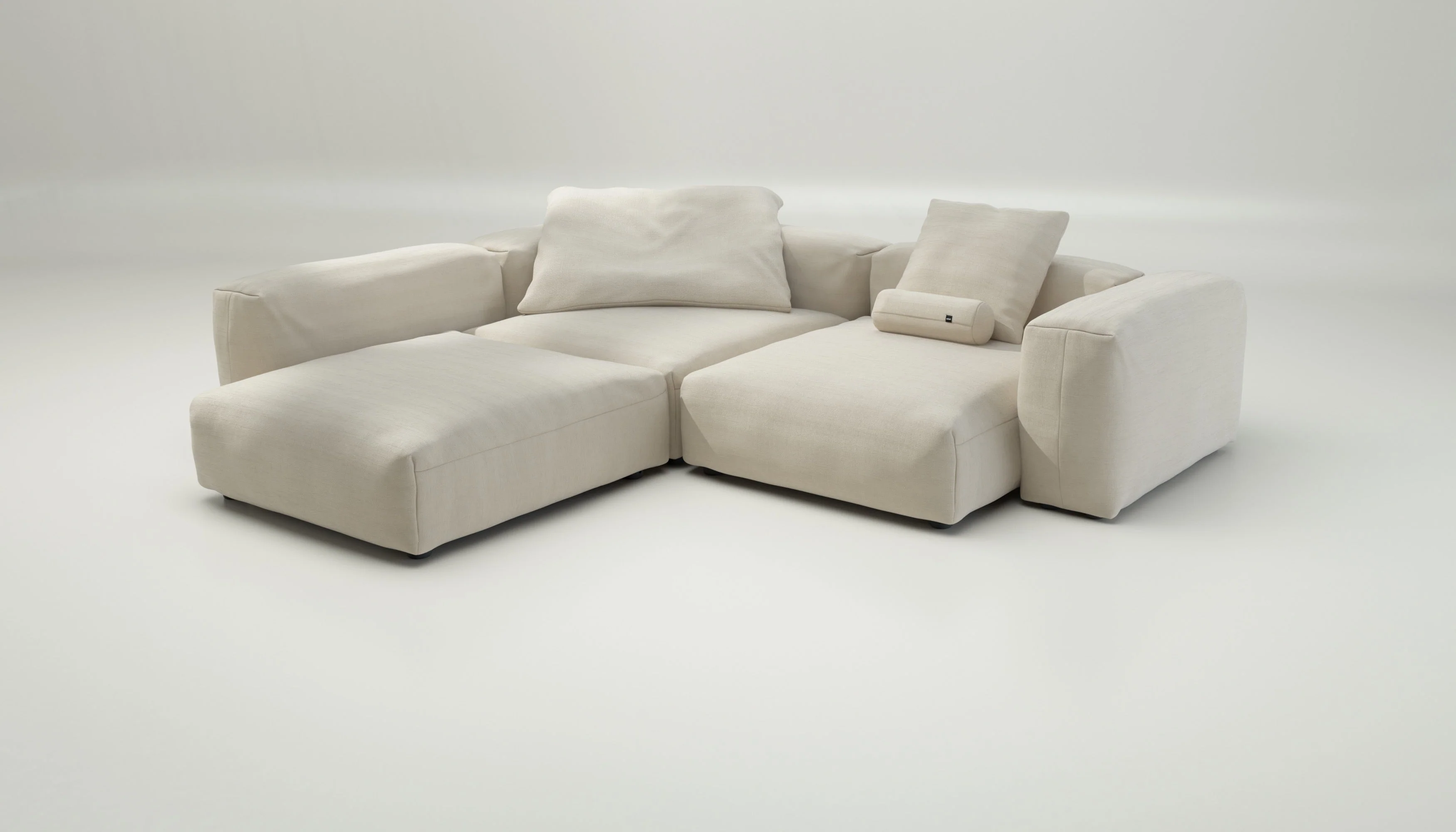 vetsak | Sofa Set 05 - Pique - Beige | Modular Sofa | 5 Seater | Big Sofa | Corner Sofa - Image 4