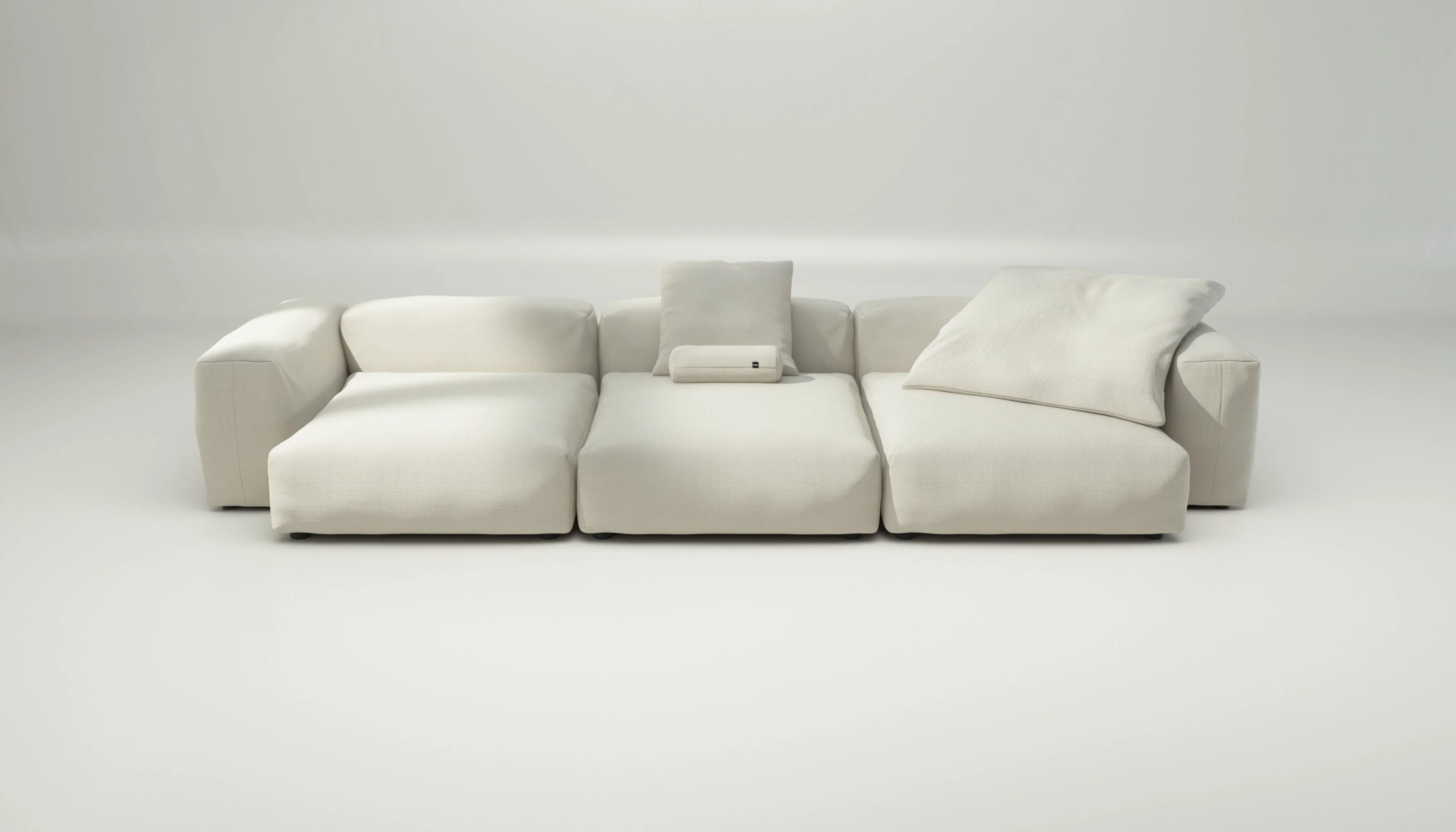 vetsak | Sofa Set 05 - Pique - Creme | Modulares Sofa | 5 Sitzer | Big Sofa | Ecksofa