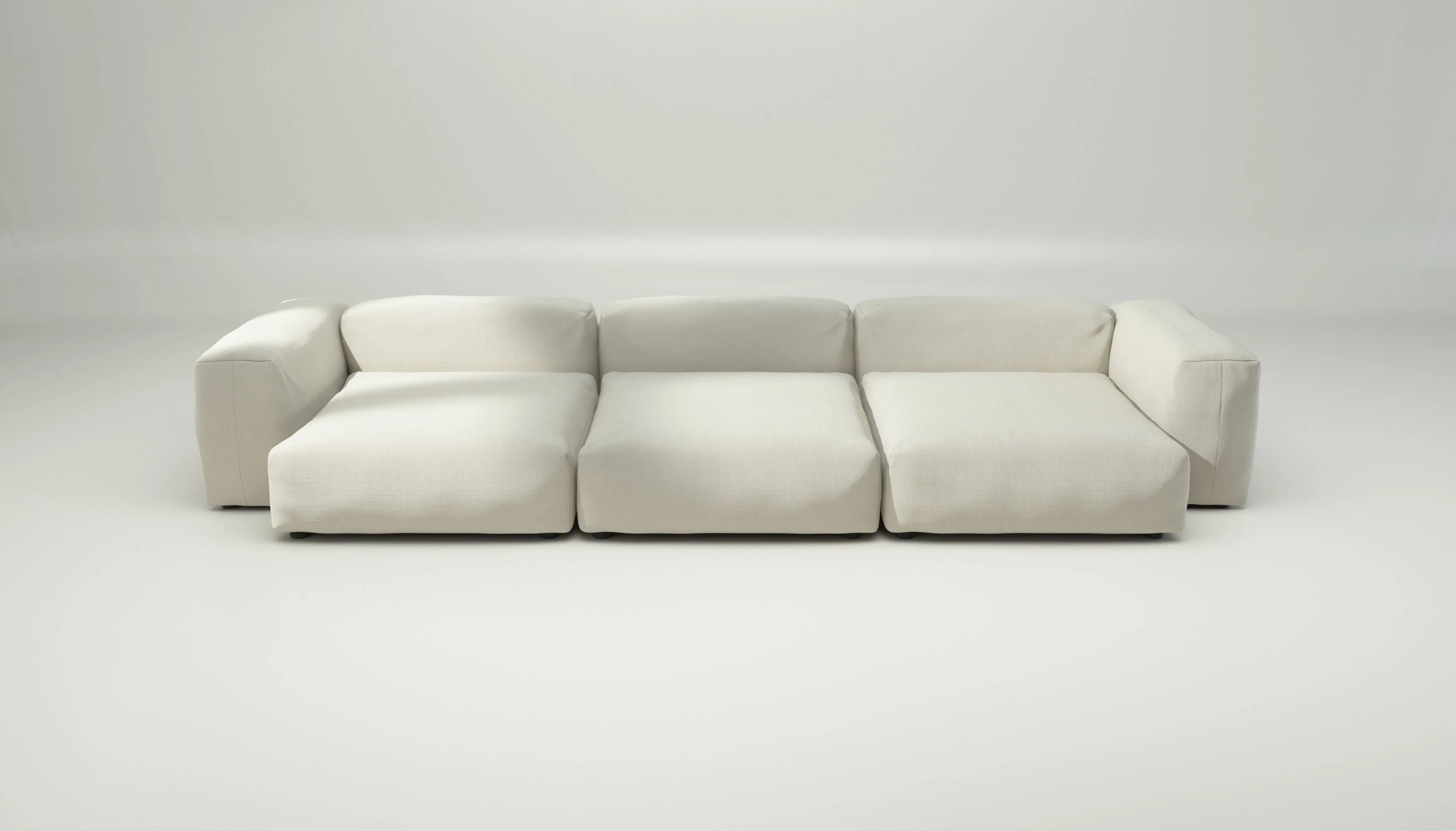 vetsak | Sofa Set 05 - Pique - Creme | Modulares Sofa | 5 Sitzer | Big Sofa | Ecksofa - Image 2
