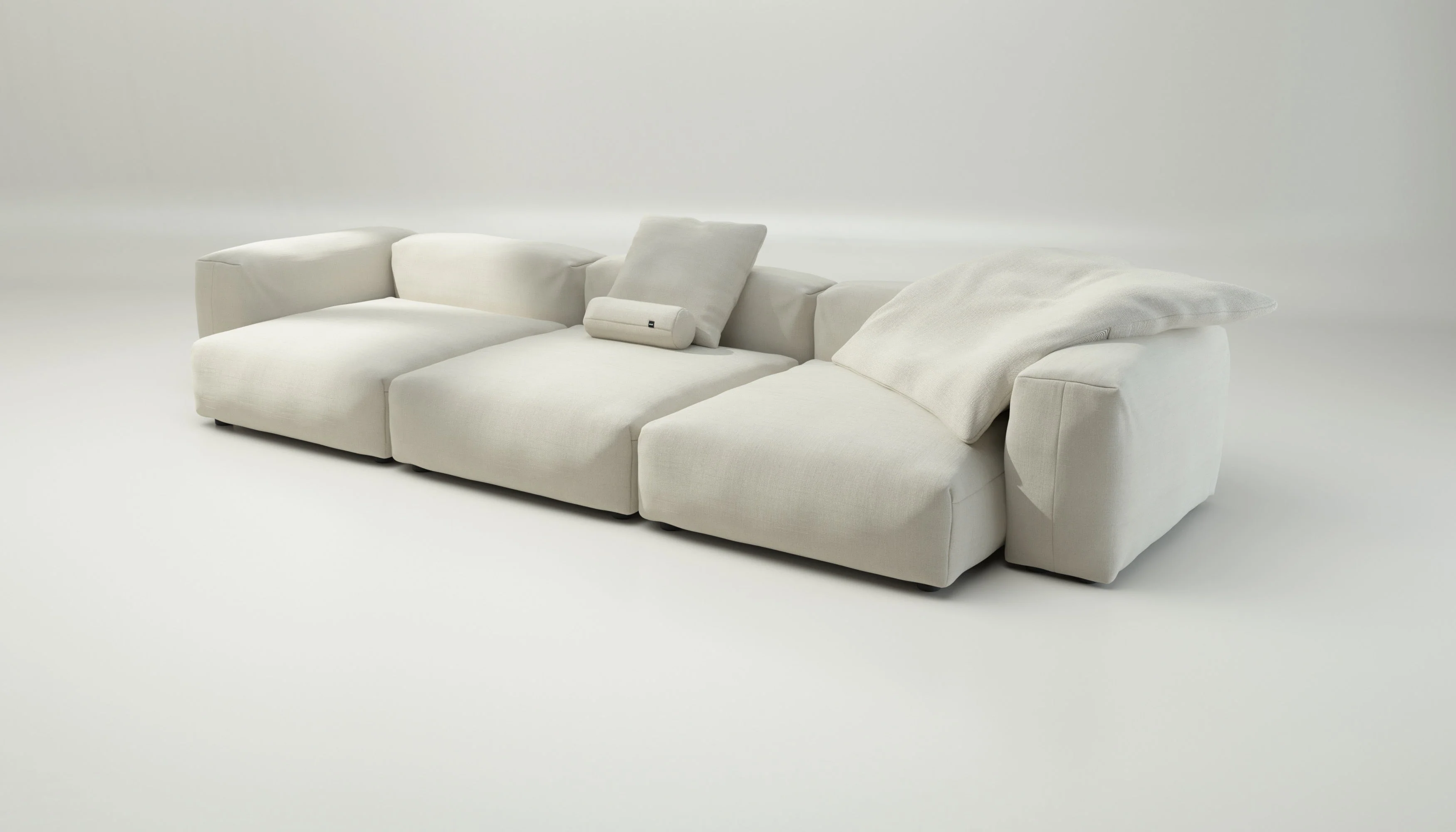 vetsak | Sofa Set 05 - Pique - Creme | Modulares Sofa | 5 Sitzer | Big Sofa | Ecksofa - Image 3