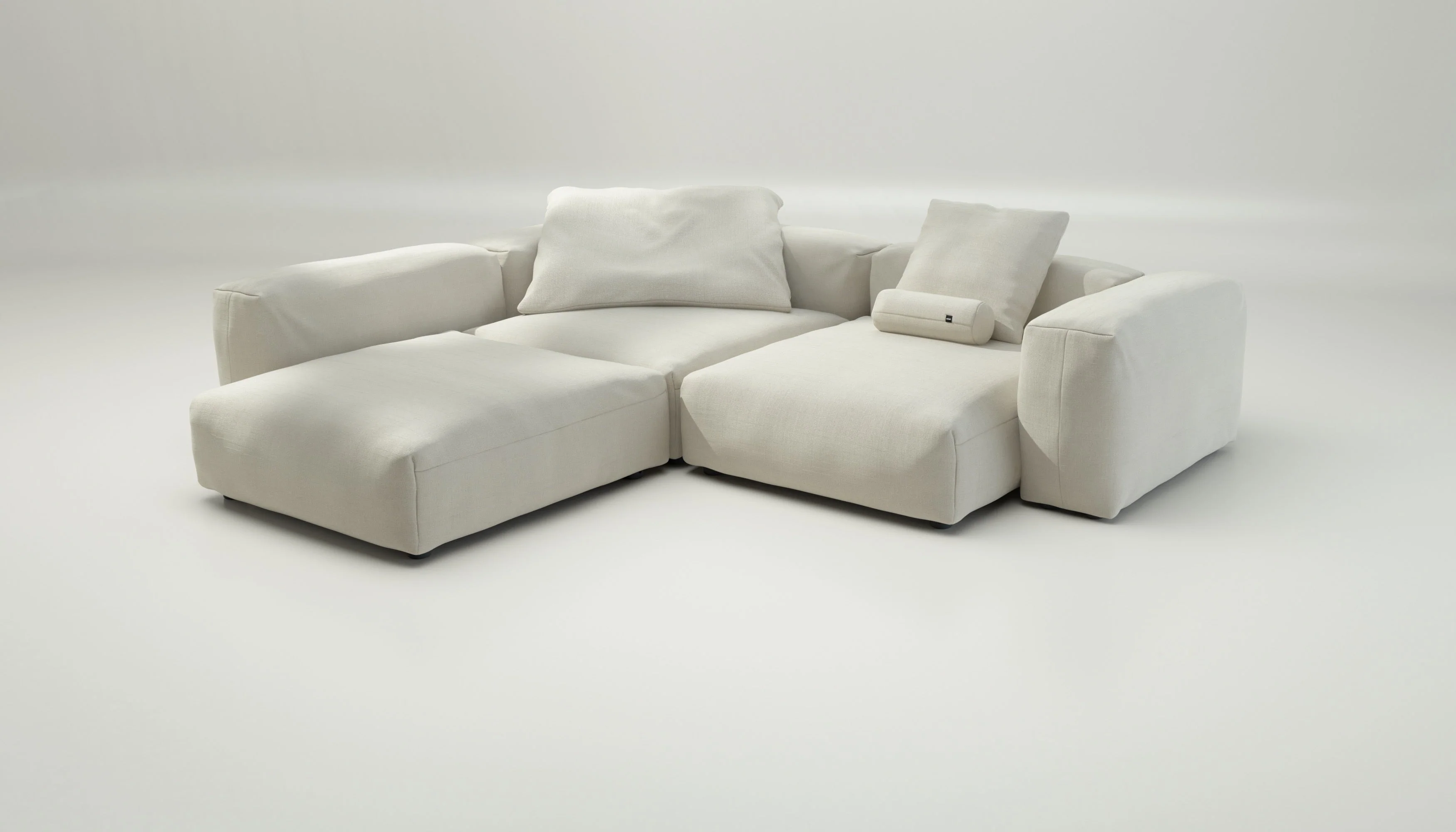 vetsak | Sofa Set 05 - Pique - Creme | Modulares Sofa | 5 Sitzer | Big Sofa | Ecksofa - Image 4