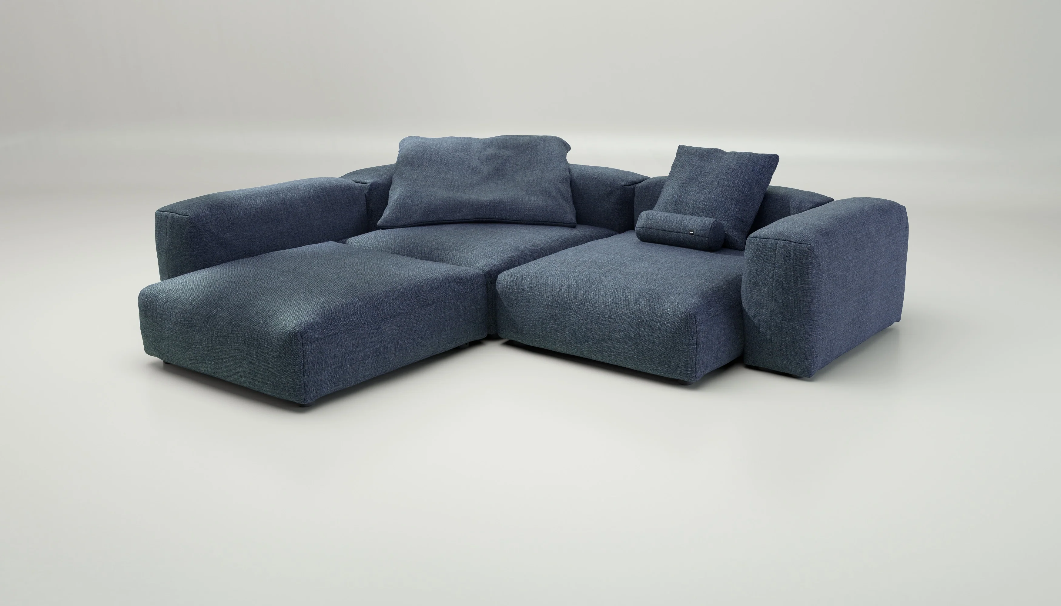 vetsak | Sofa Set 05 - Pique - Dark Blue | Modular Sofa | 5 Seater | Big Sofa | Corner Sofa - Image 4