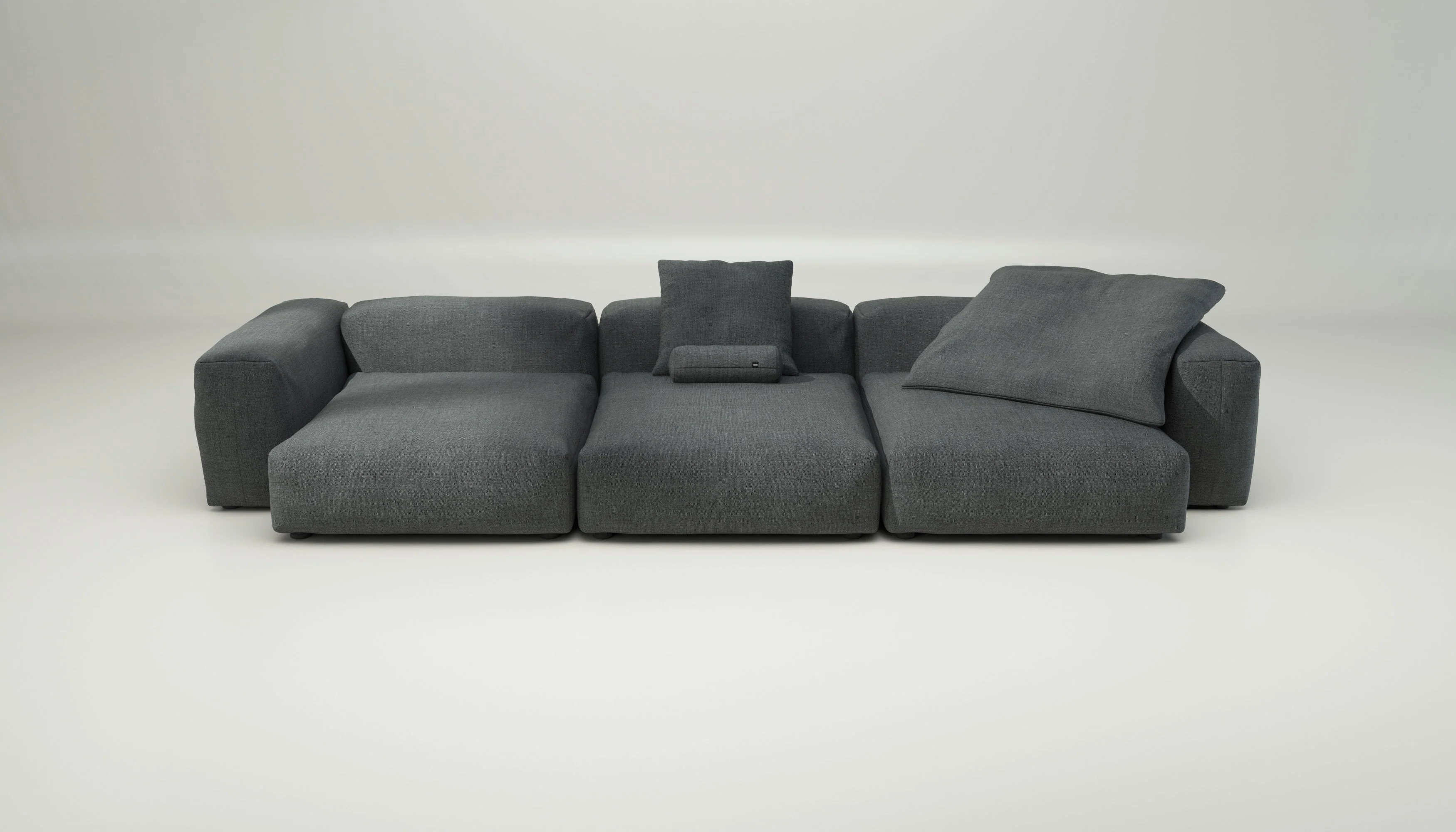 vetsak | Sofa Set 05 - Pique - Dark Grey | Modular Sofa | 5 Seater | Big Sofa | Corner Sofa