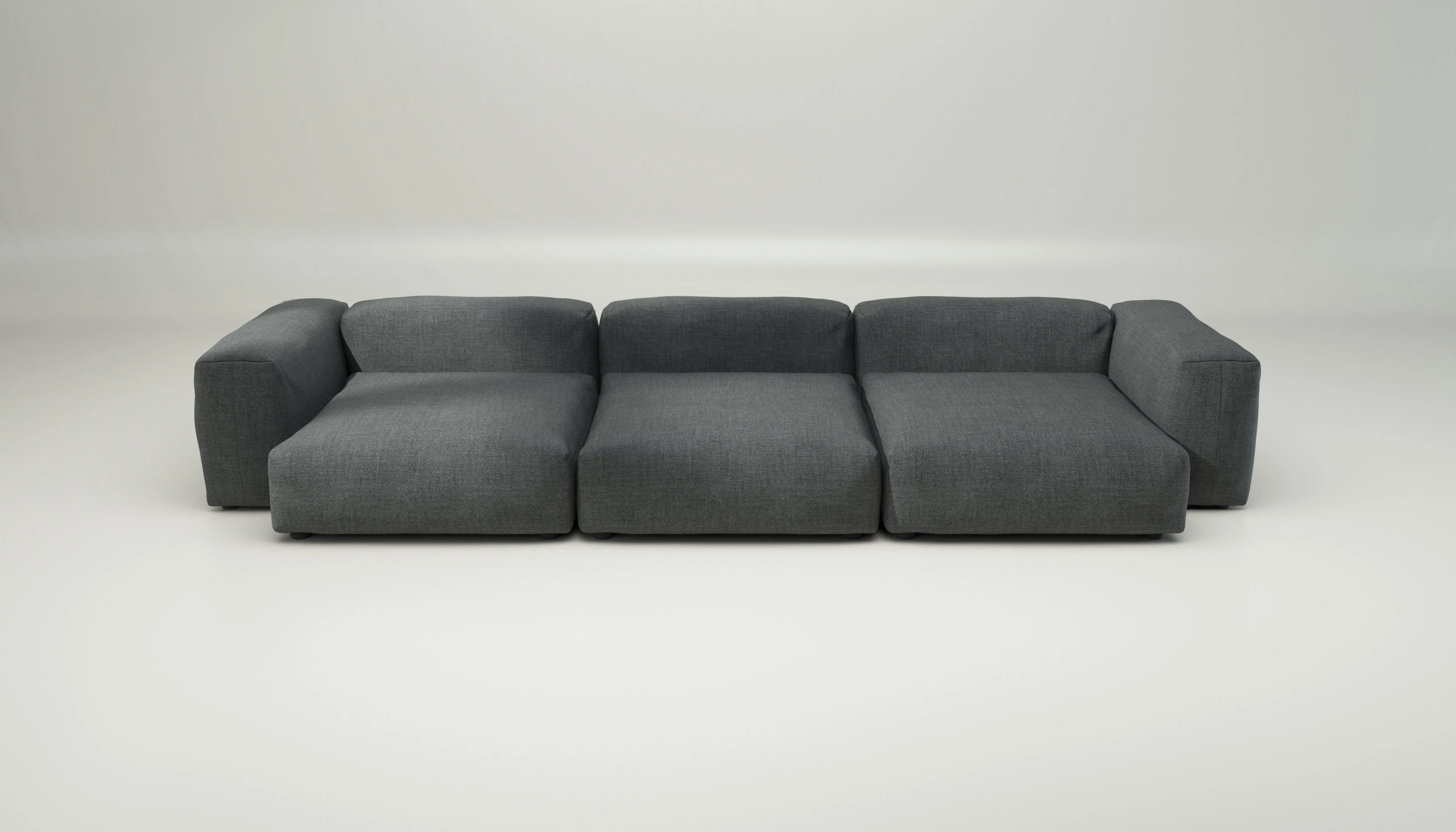 vetsak | Sofa Set 05 - Pique - Dark Grey | Modular Sofa | 5 Seater | Big Sofa | Corner Sofa - Image 2