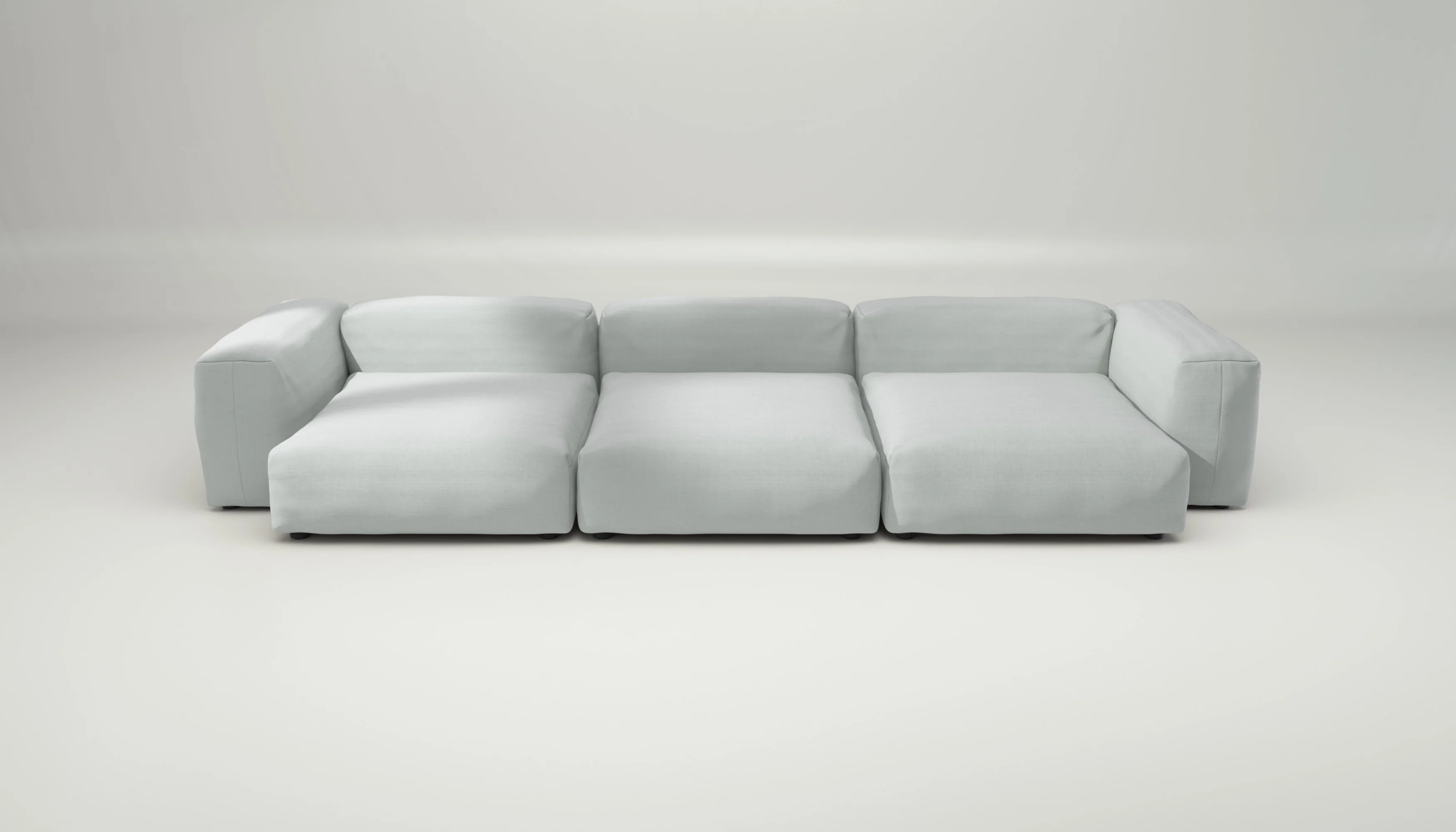 vetsak | Sofa Set 05 - Pique - Light Grey | Modular Sofa | 5 Seater | Big Sofa | Corner Sofa - Image 2