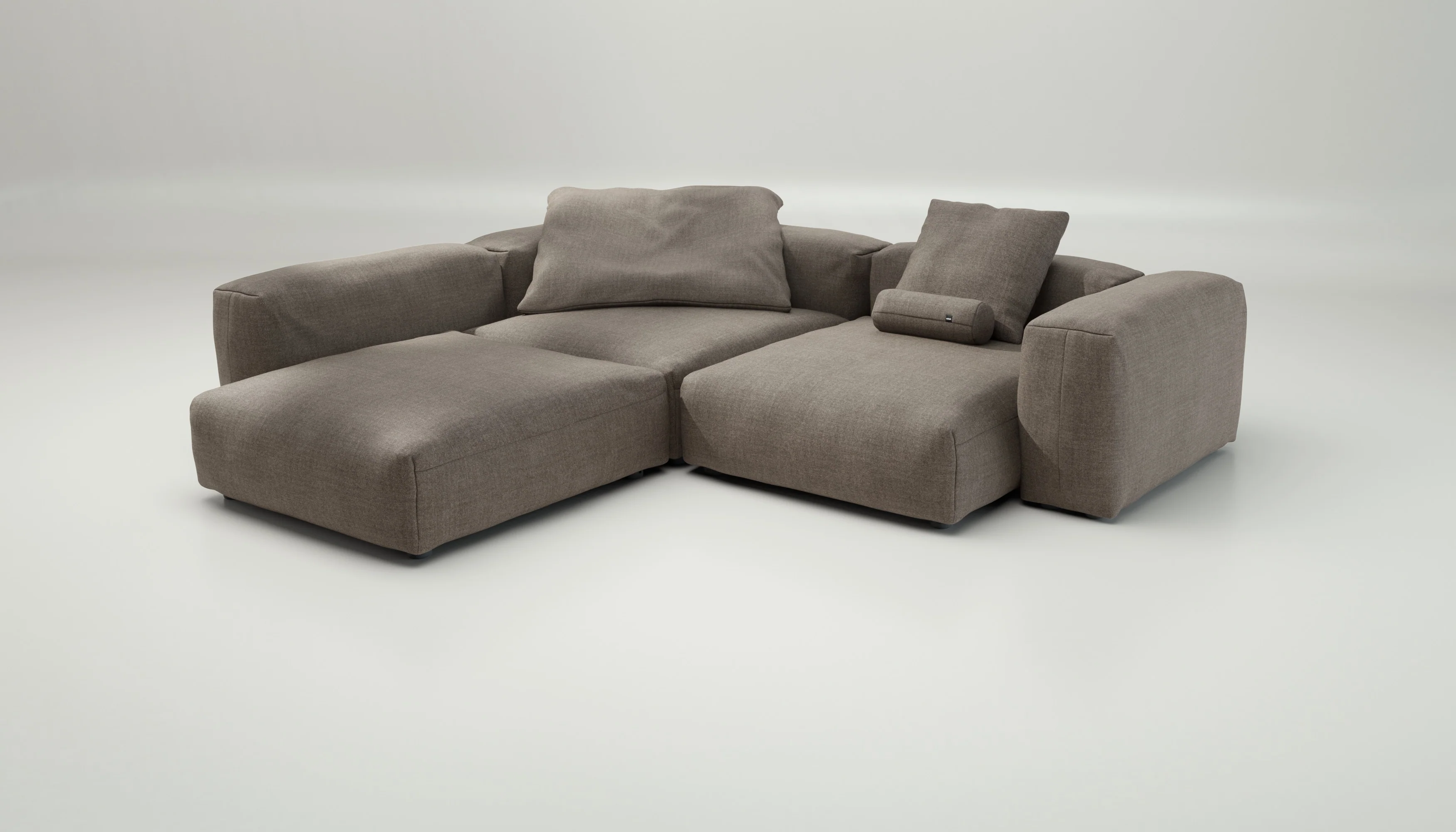 vetsak | Sofa Set 05 - Pique - Stone | Modular Sofa | 5 Seater | Big Sofa | Corner Sofa - Image 4